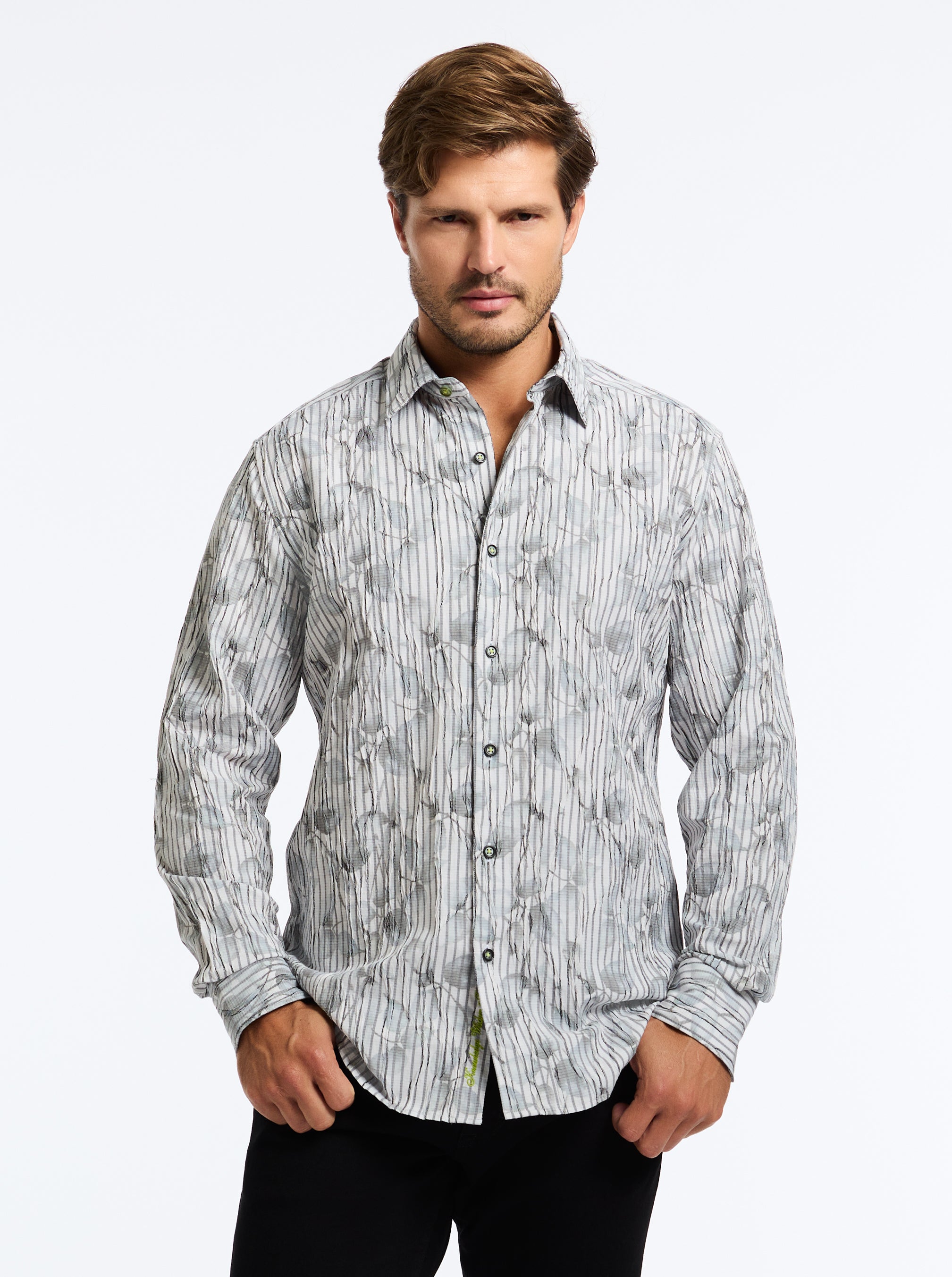 LAGOS LONG SLEEVE BUTTON DOWN SHIRT