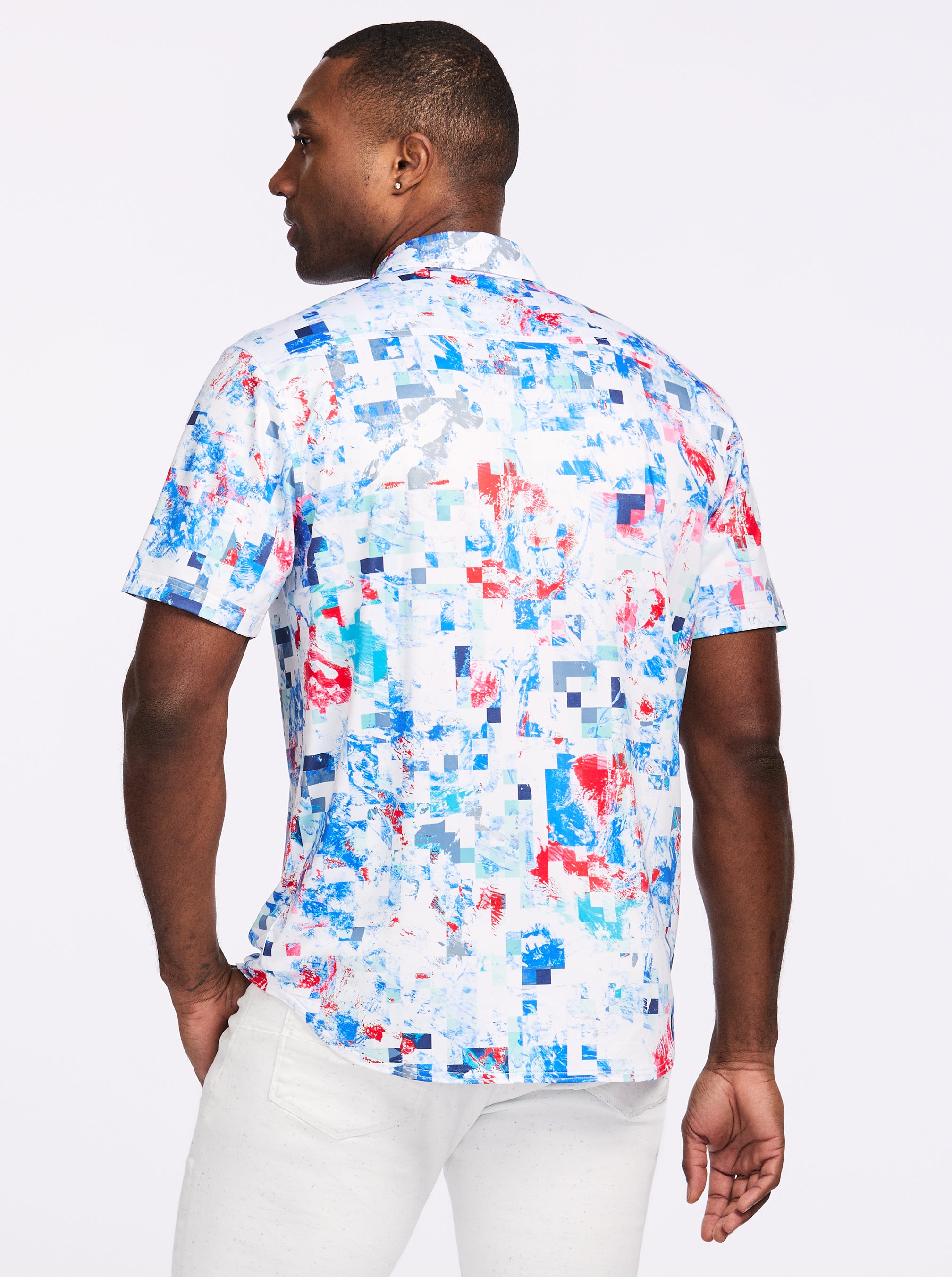 MILBRIDGE SHORT SLEEVE BUTTON DOWN SHIRT