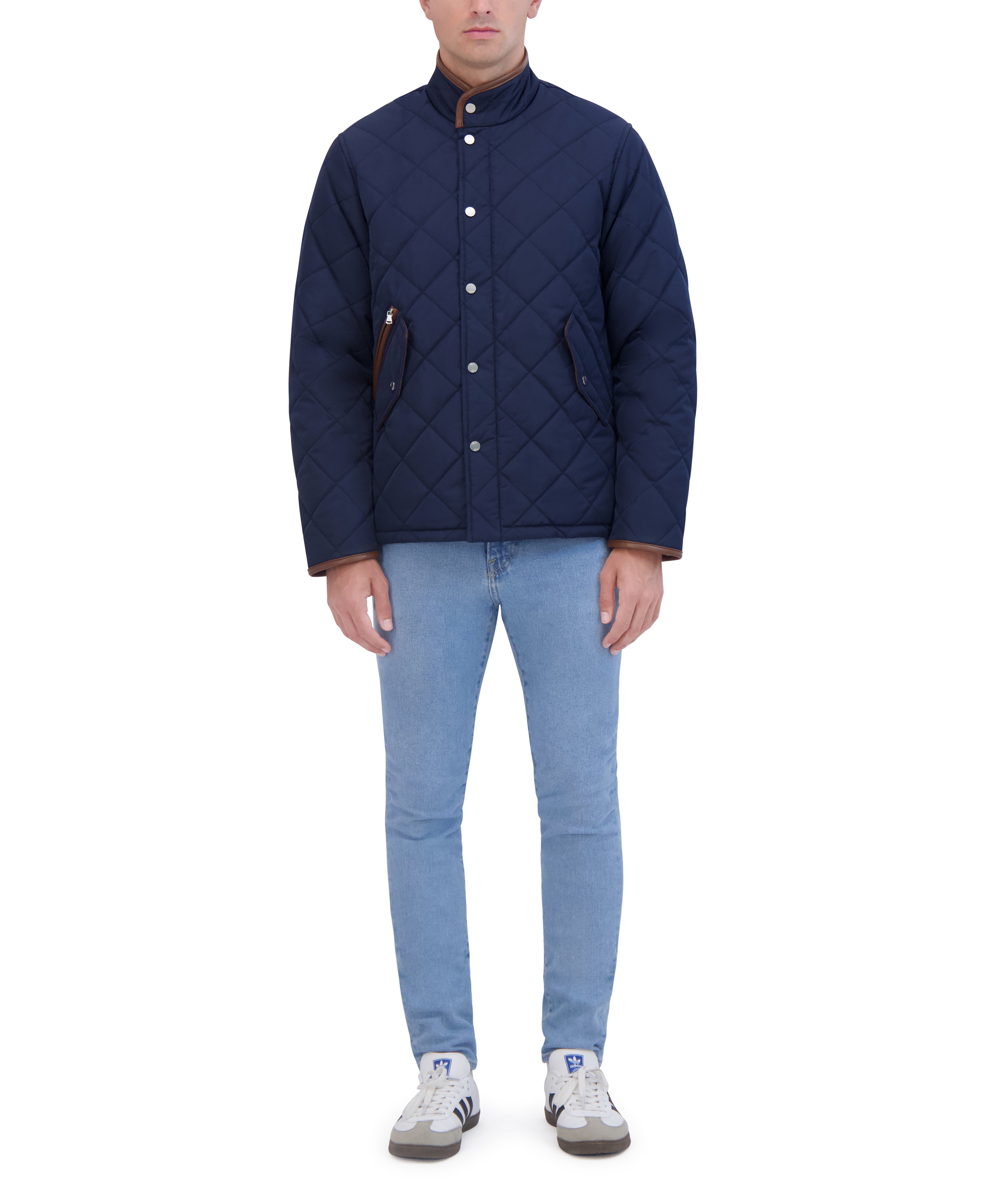 QUILTED STAND COLLAR