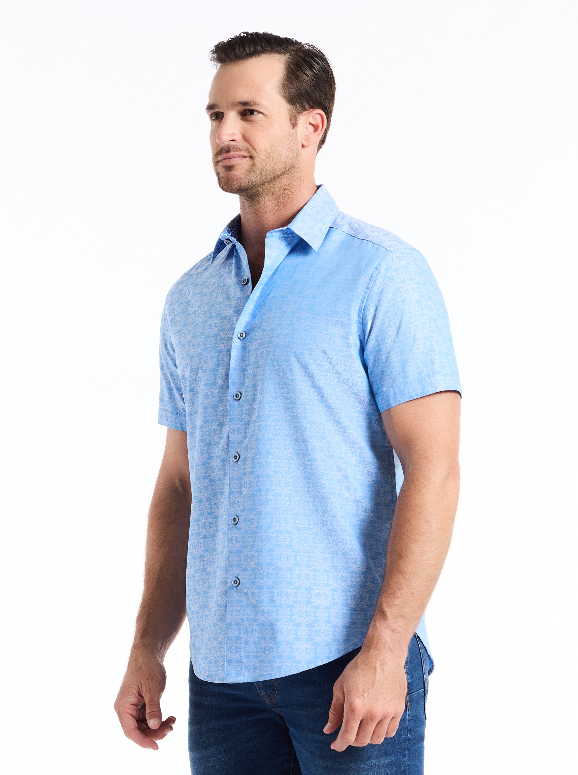 STELLMAN SHORT SLEEVE BUTTON DOWN SHIRT