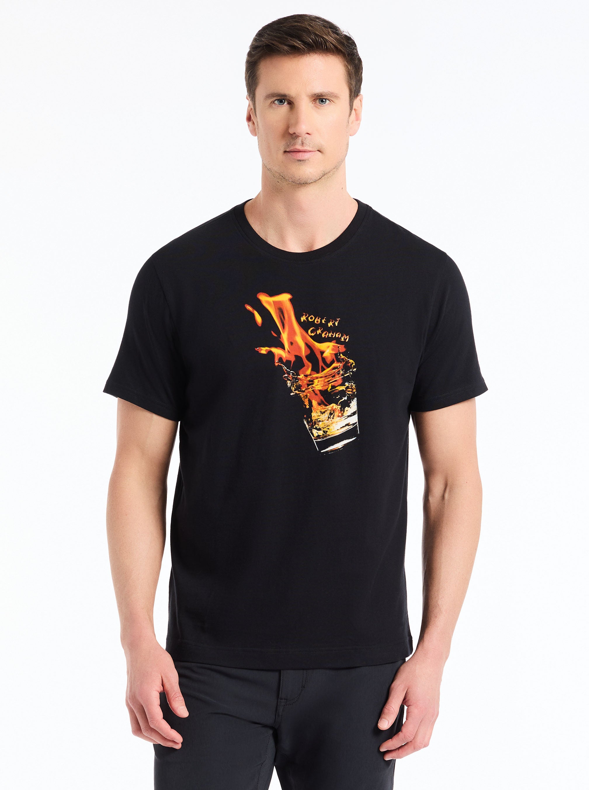 WHISKEY ON FIRE SHORT SLEEVE T-SHIRT