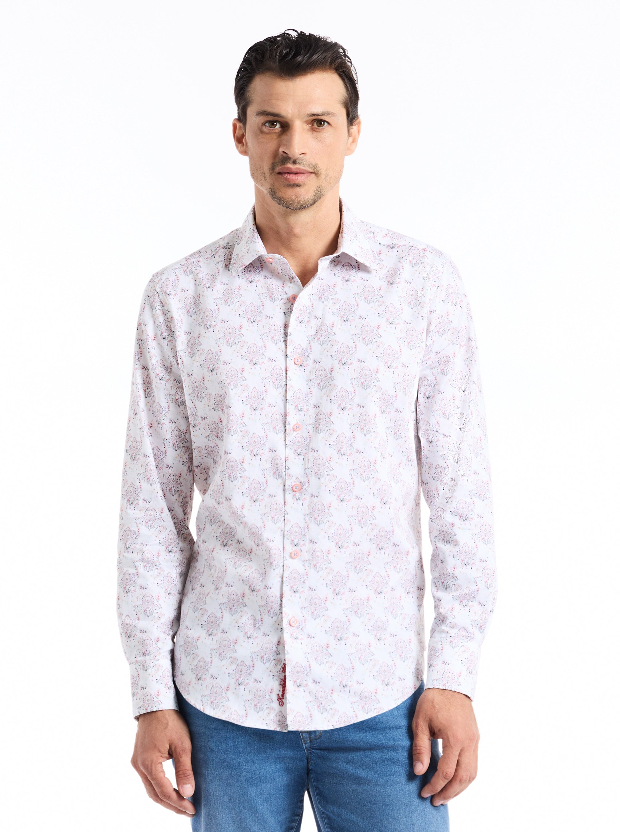 LURKEN LONG SLEEVE BUTTON DOWN SHIRT