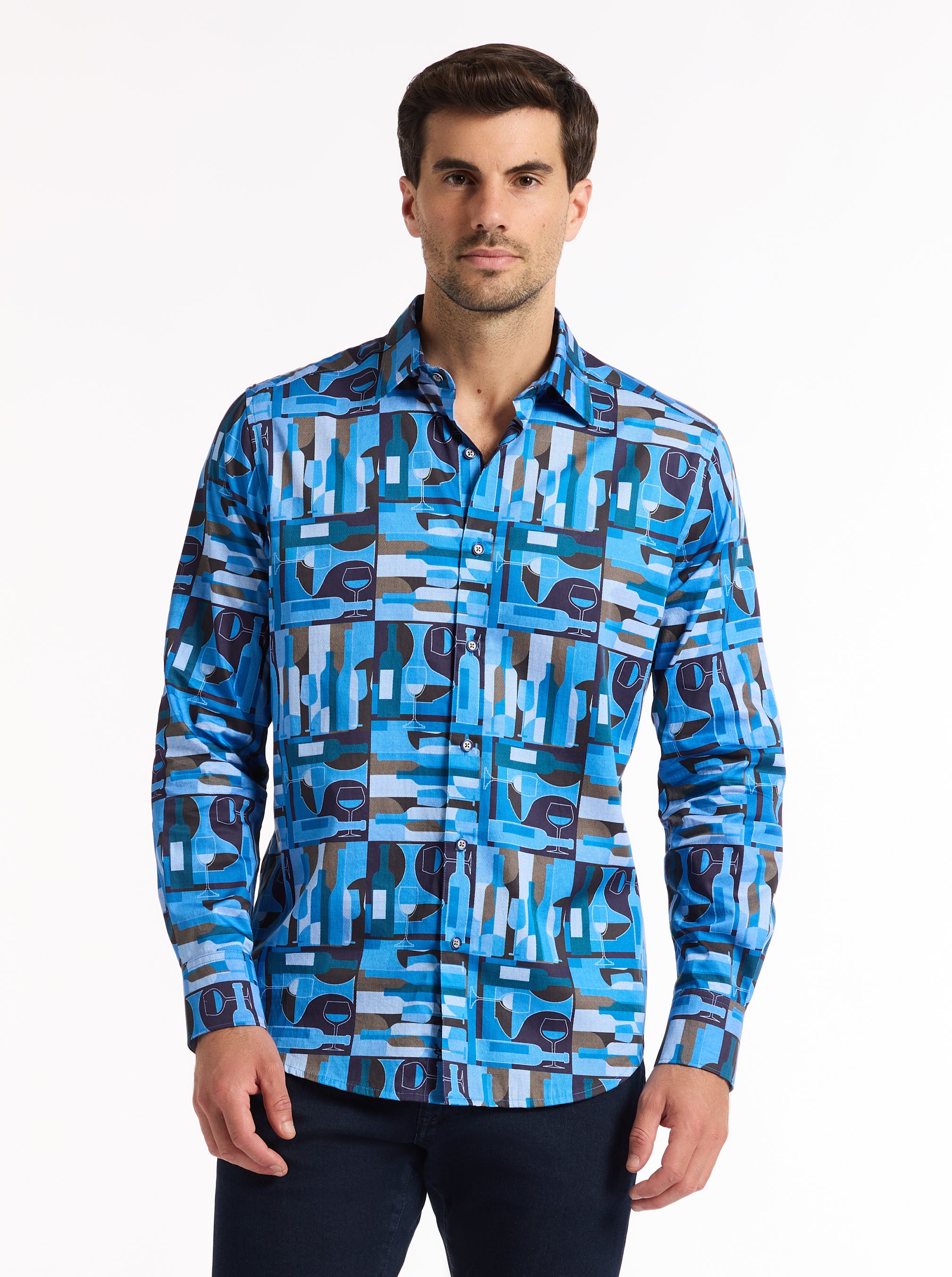 NOLAN LONG SLEEVE BUTTON DOWN SHIRT