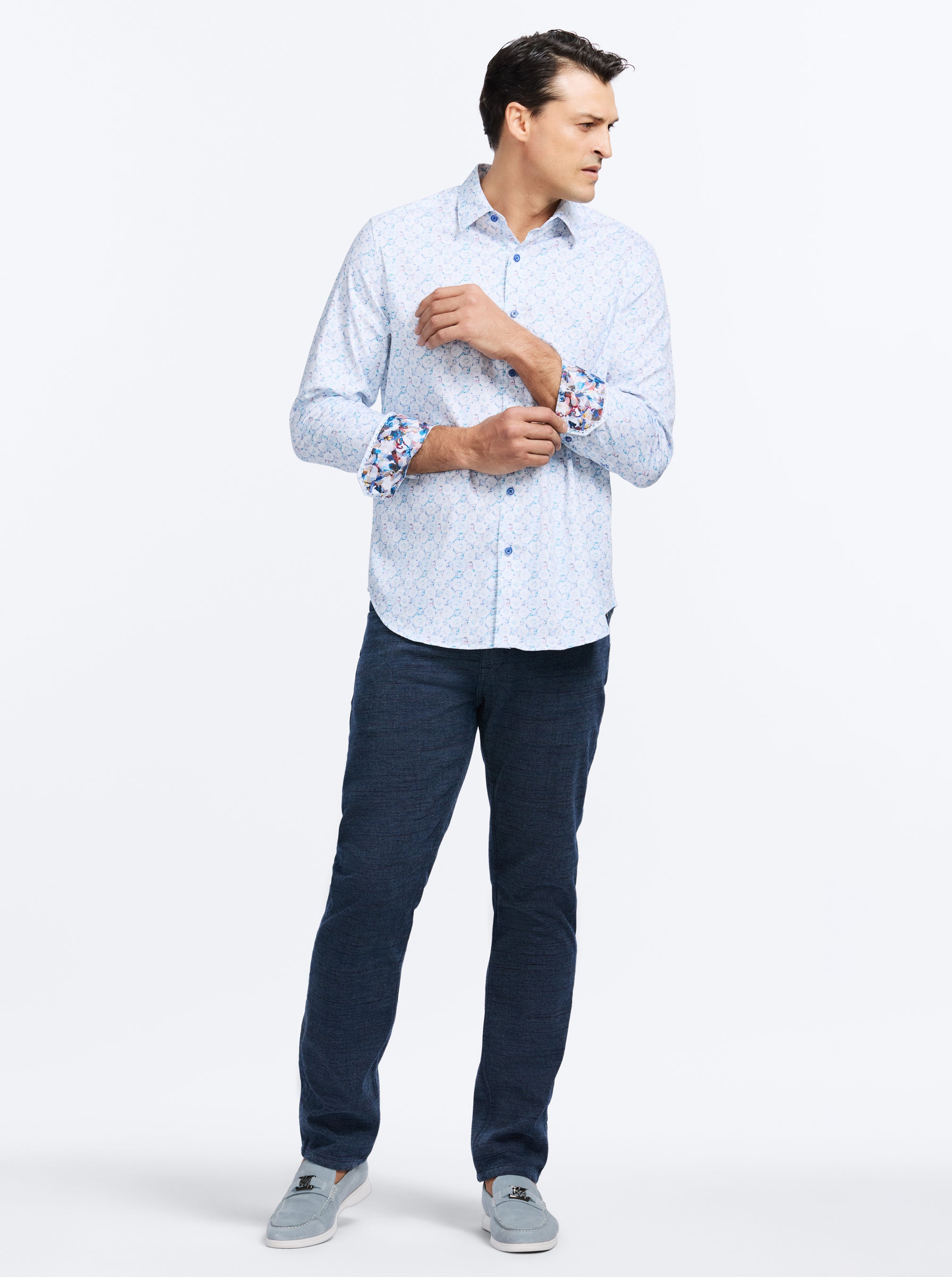 BRAMSTON LONG SLEEVE BUTTON DOWN SHIRT