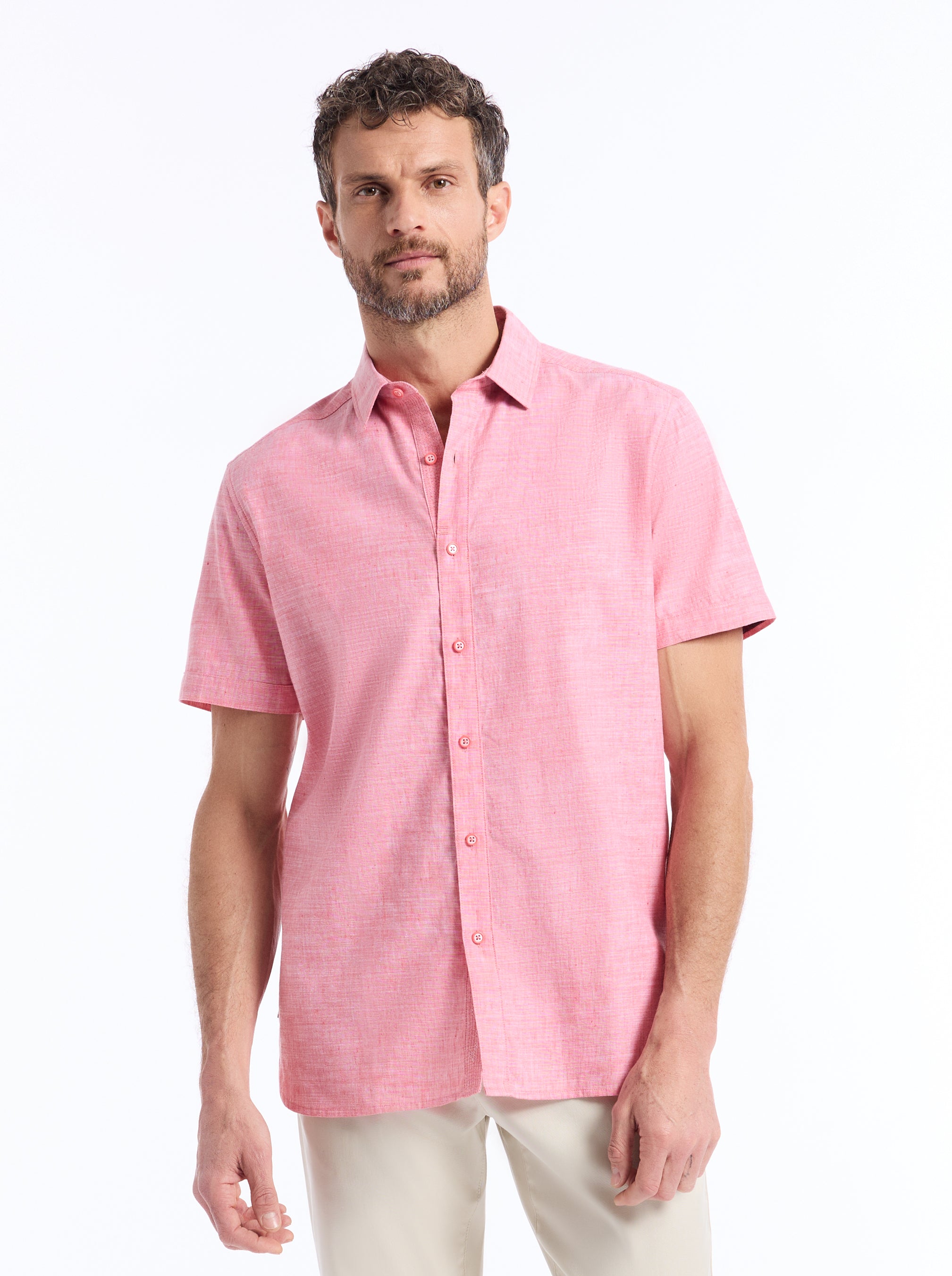 SUTTON SHORT SLEEVE BUTTON DOWN SHIRT