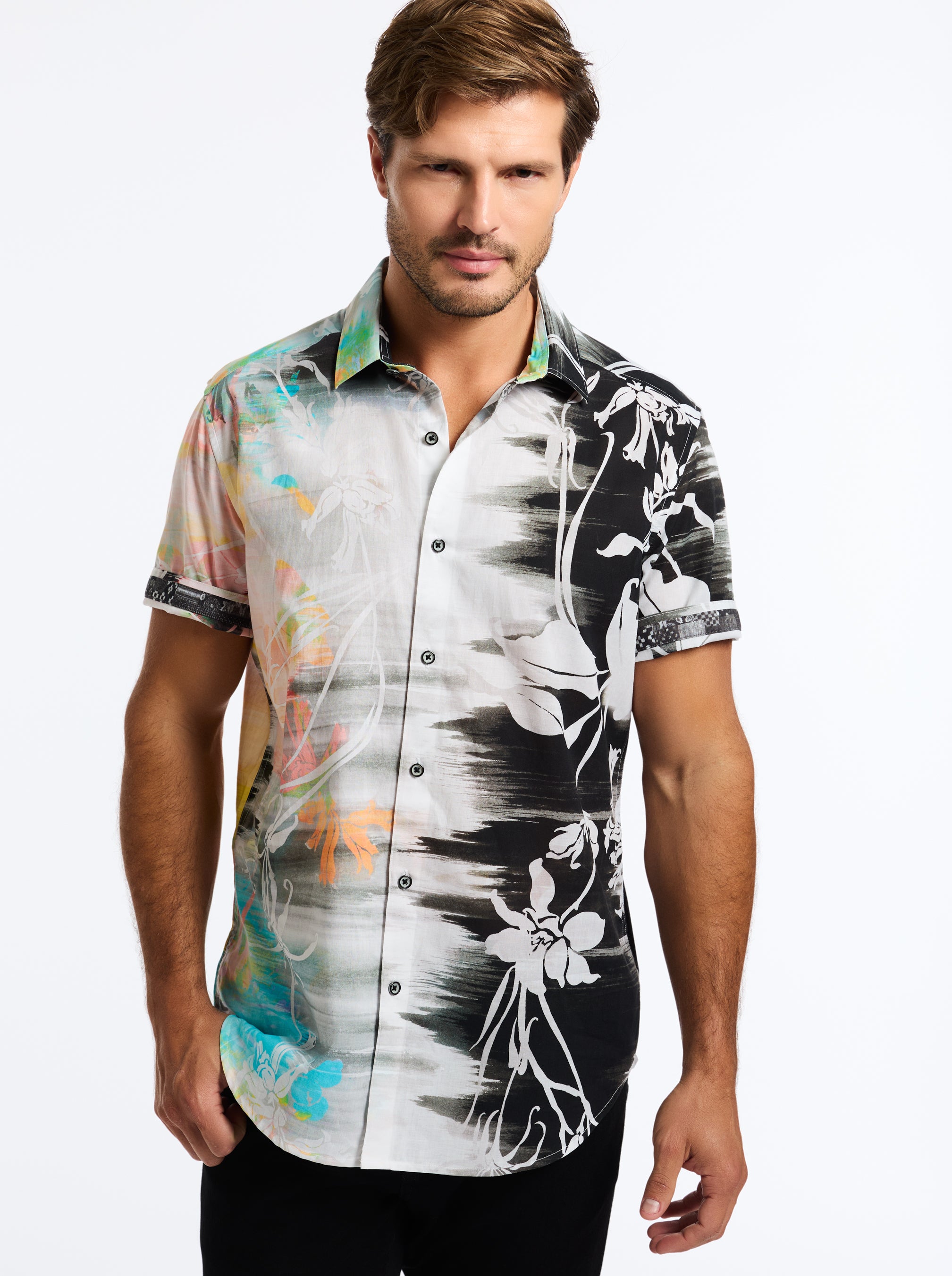 AMALFI SHORT SLEEVE BUTTON DOWN SHIRT
