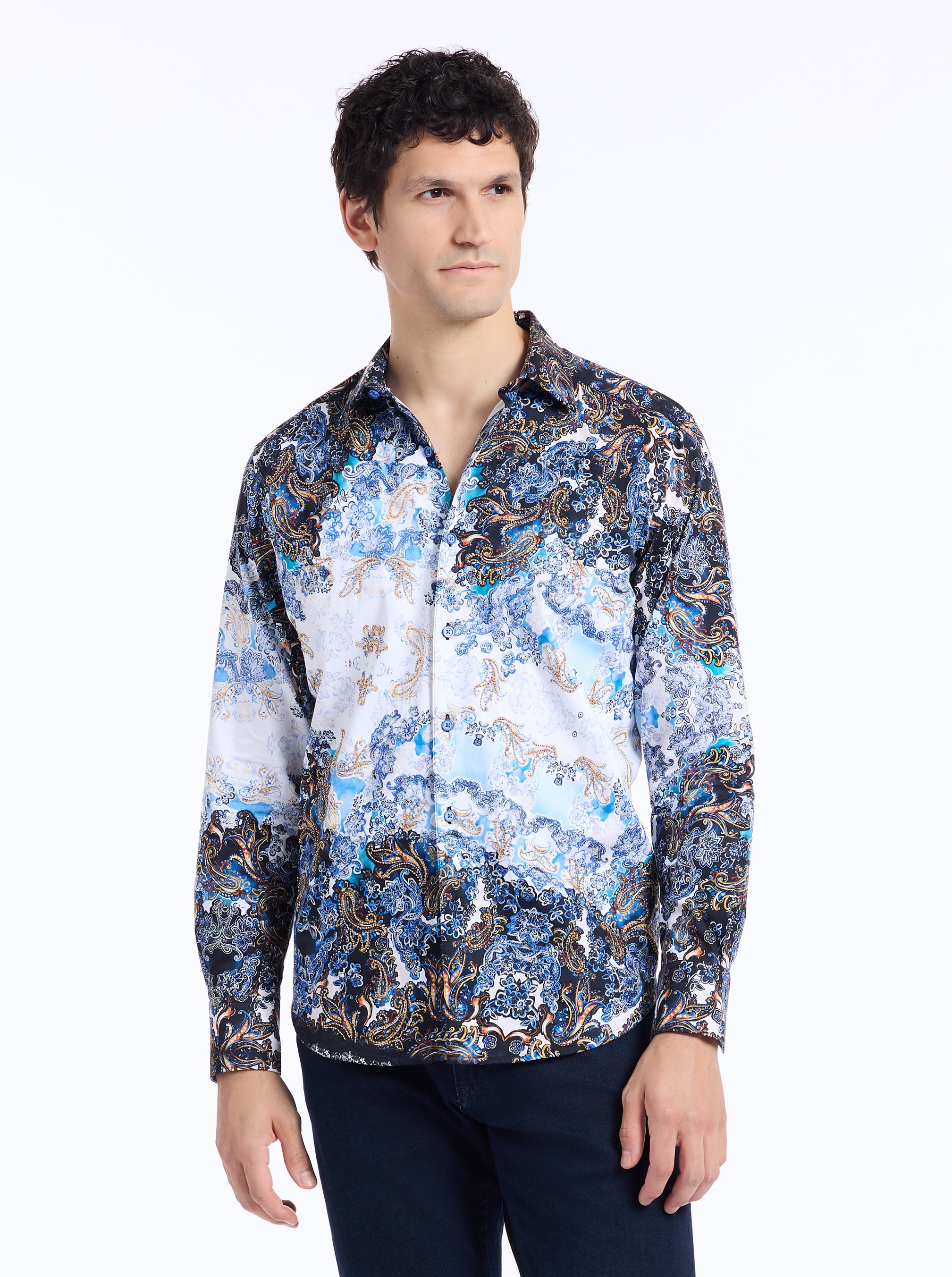 CLAPHAM LONG SLEEVE BUTTON DOWN SHIRT