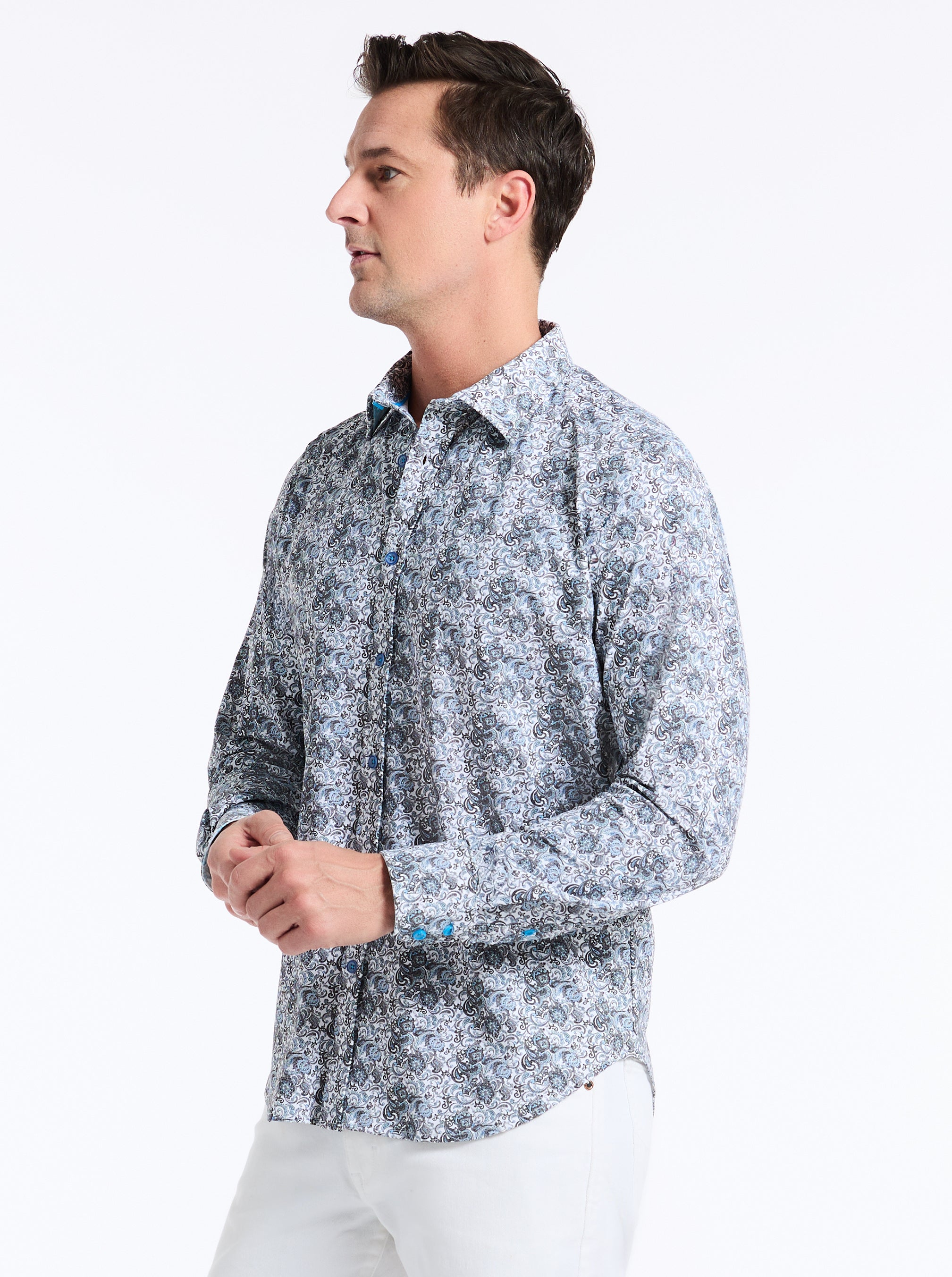FITZGERALD LONG SLEEVE BUTTON DOWN SHIRT