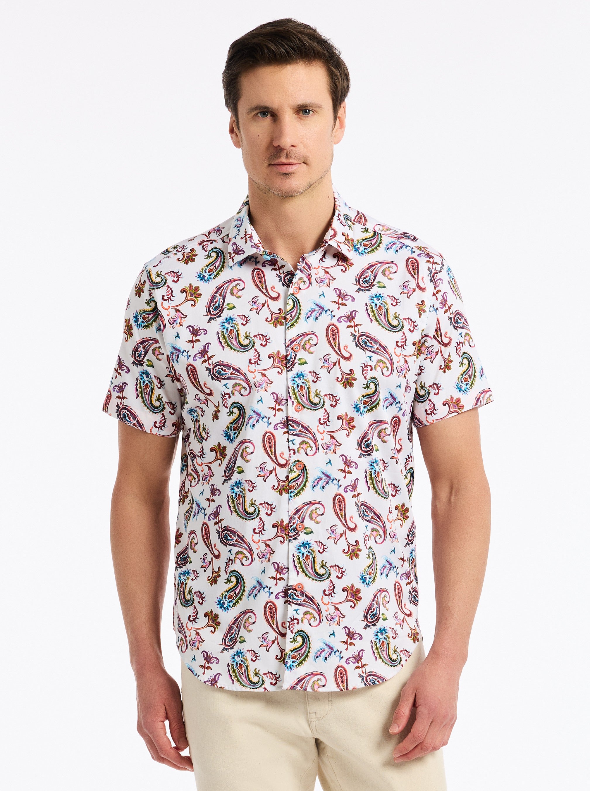 TANGIER SHORT SLEEVE BUTTON DOWN SHIRT BIG