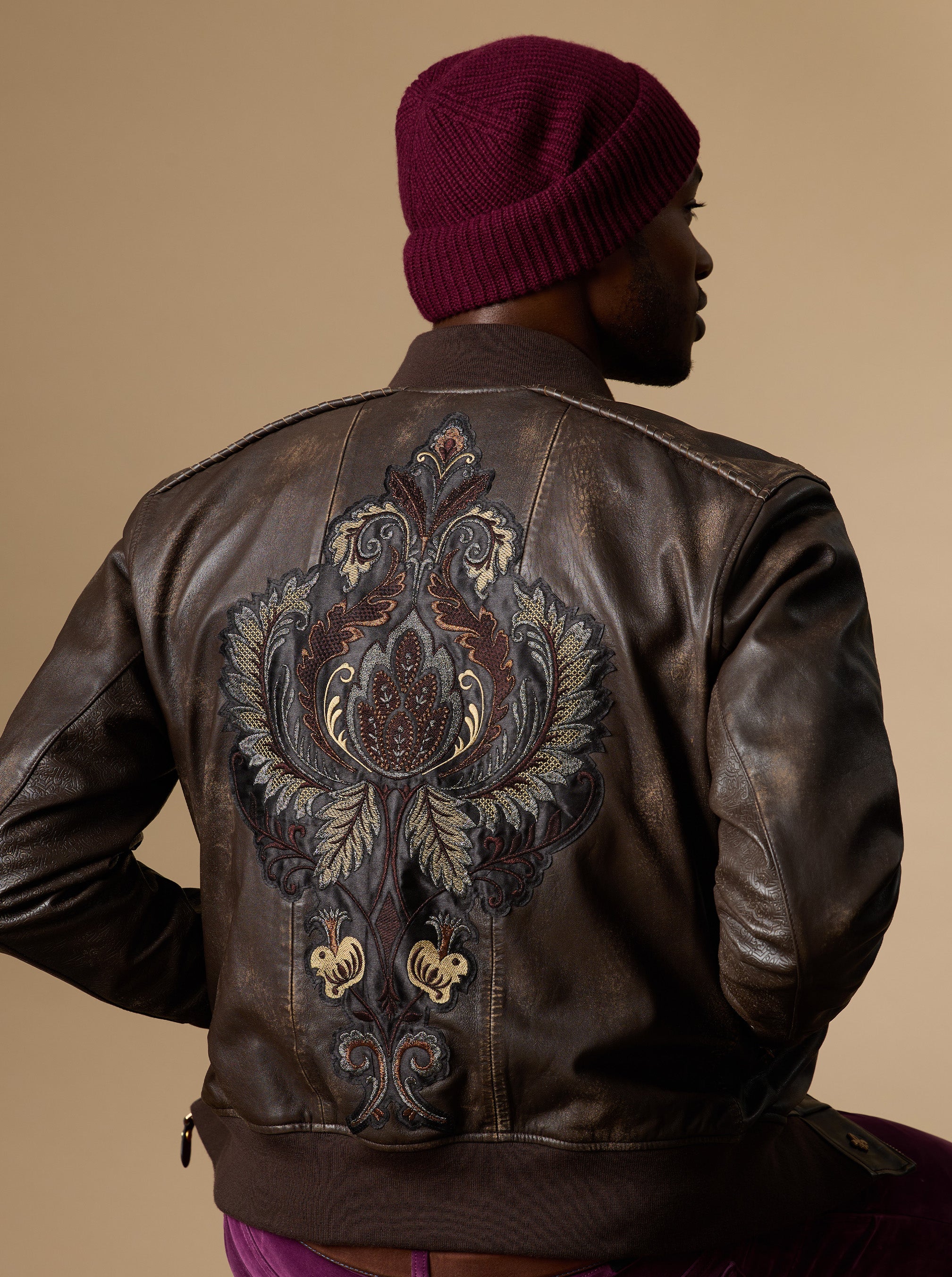 LIMITED EDITION GILDED OUTLAW LEATHER JACKET