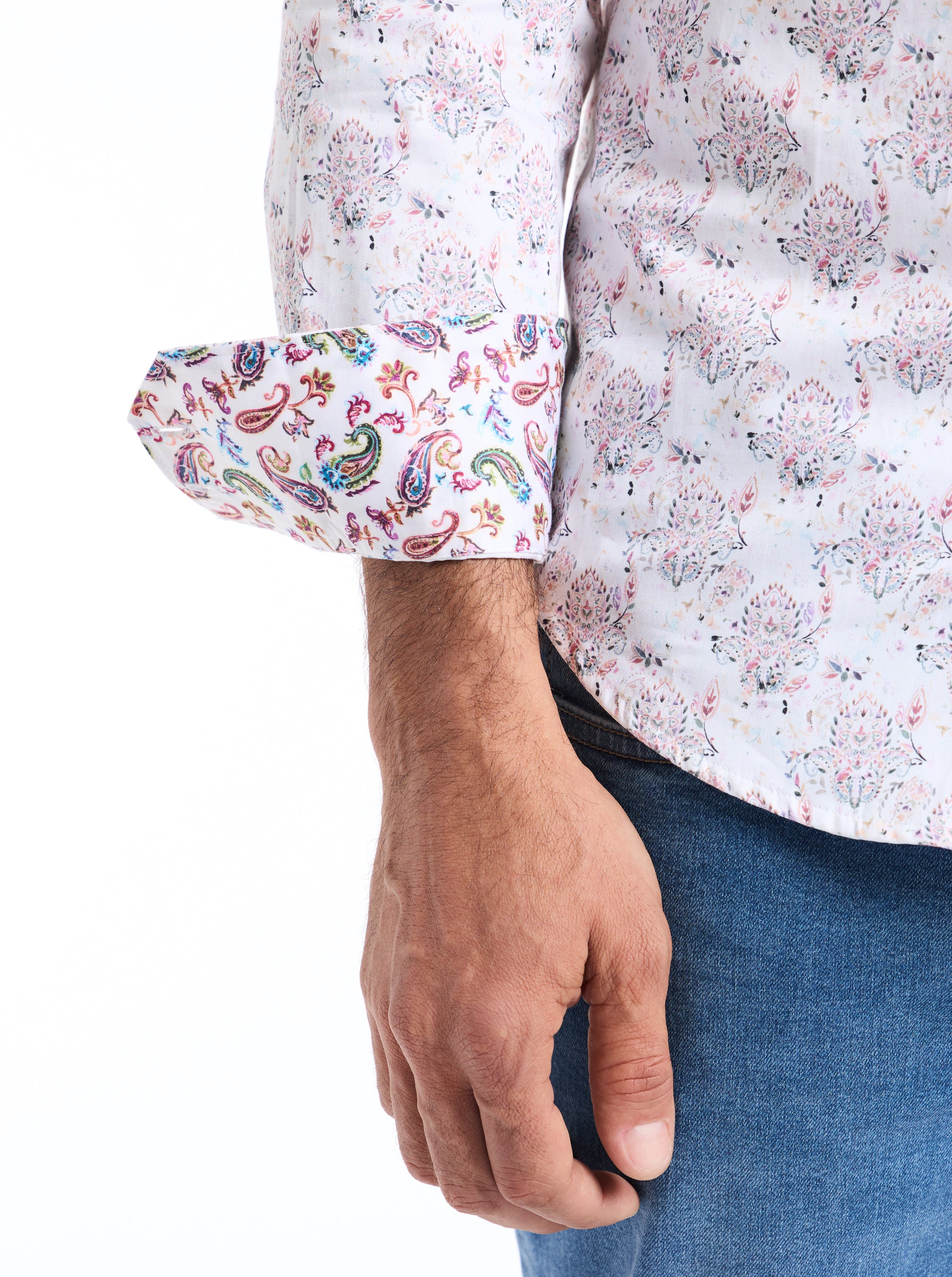 LURKEN LONG SLEEVE BUTTON DOWN SHIRT