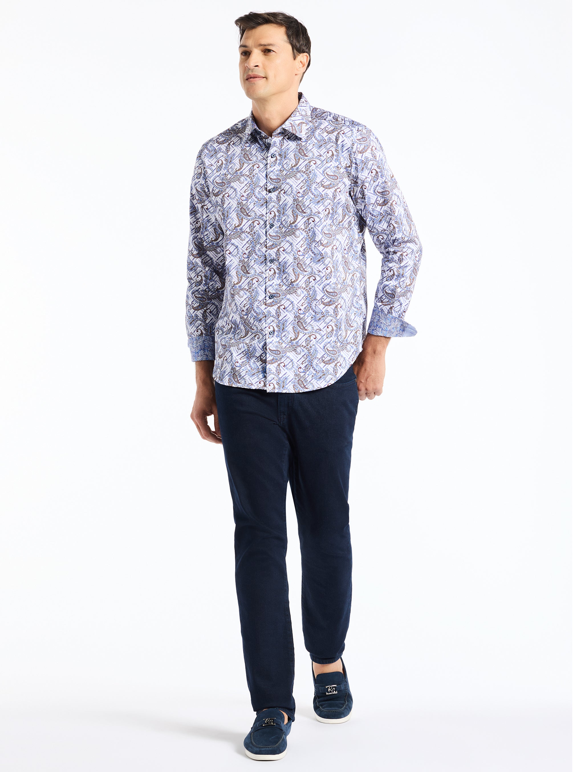 WYLDER LONG SLEEVE BUTTON DOWN SHIRT