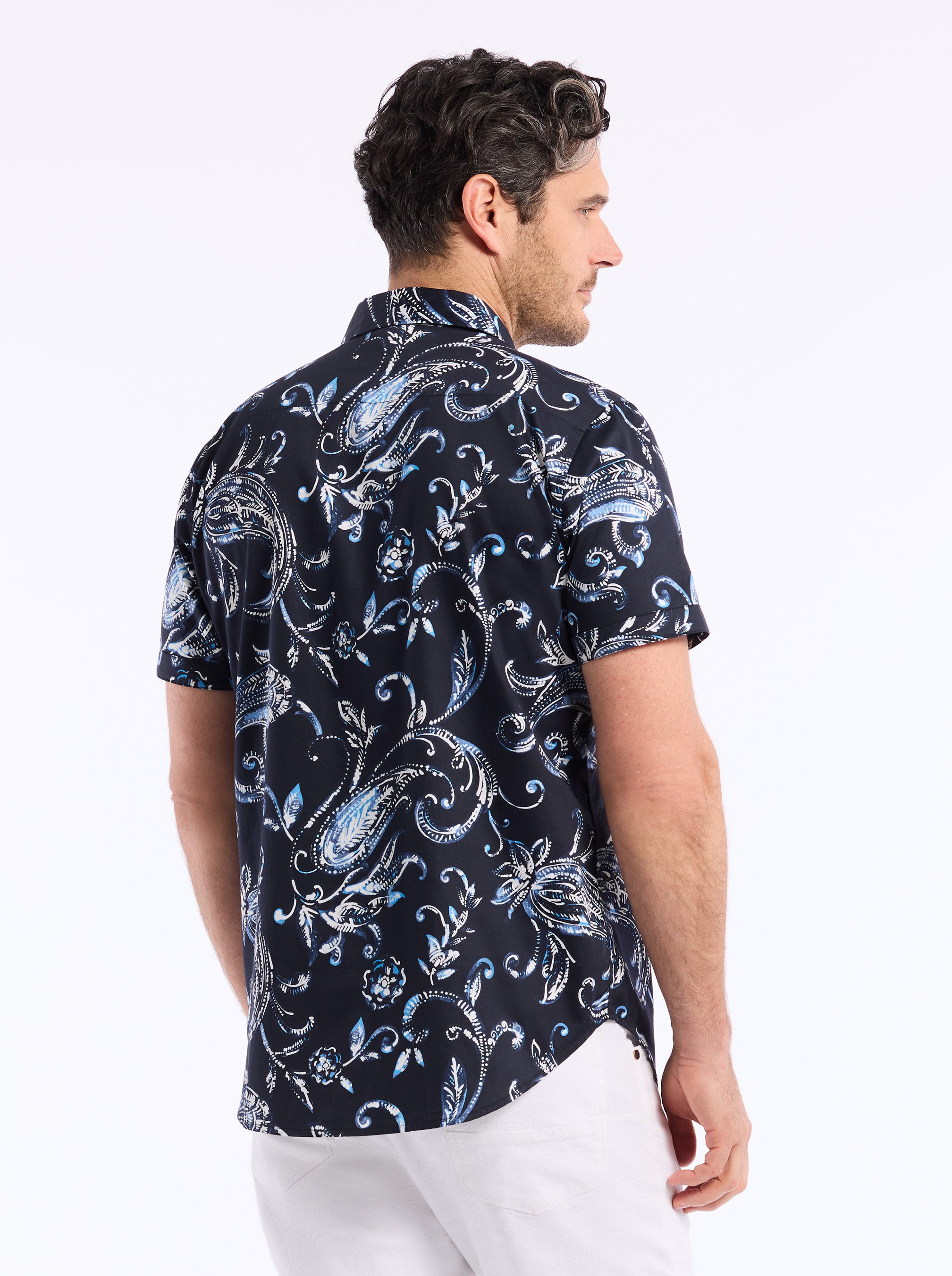 STOKES SHORT SLEEVE BUTTON DOWN SHIRT