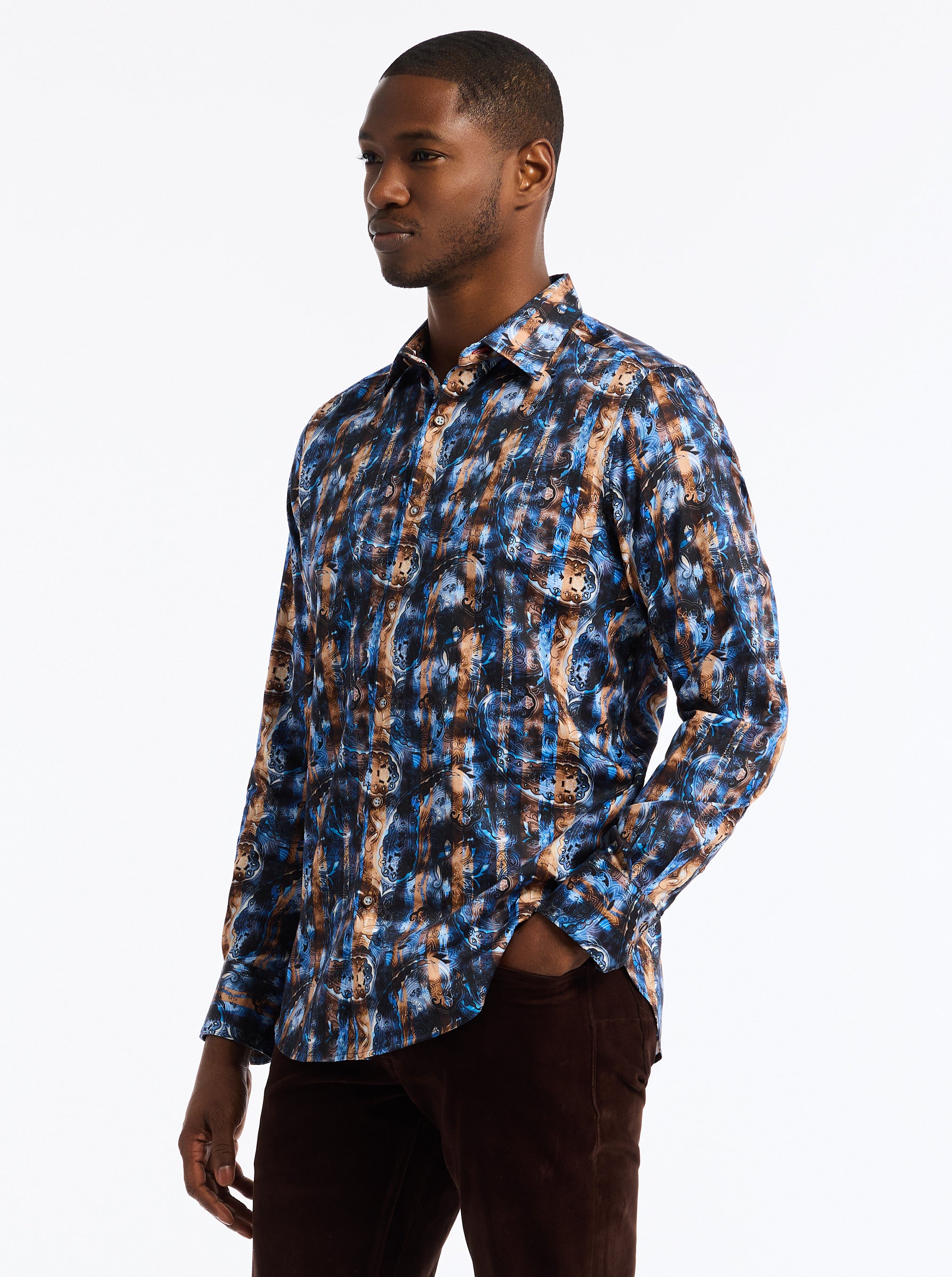 REMINGTON LONG SLEEVE BUTTON DOWN SHIRT