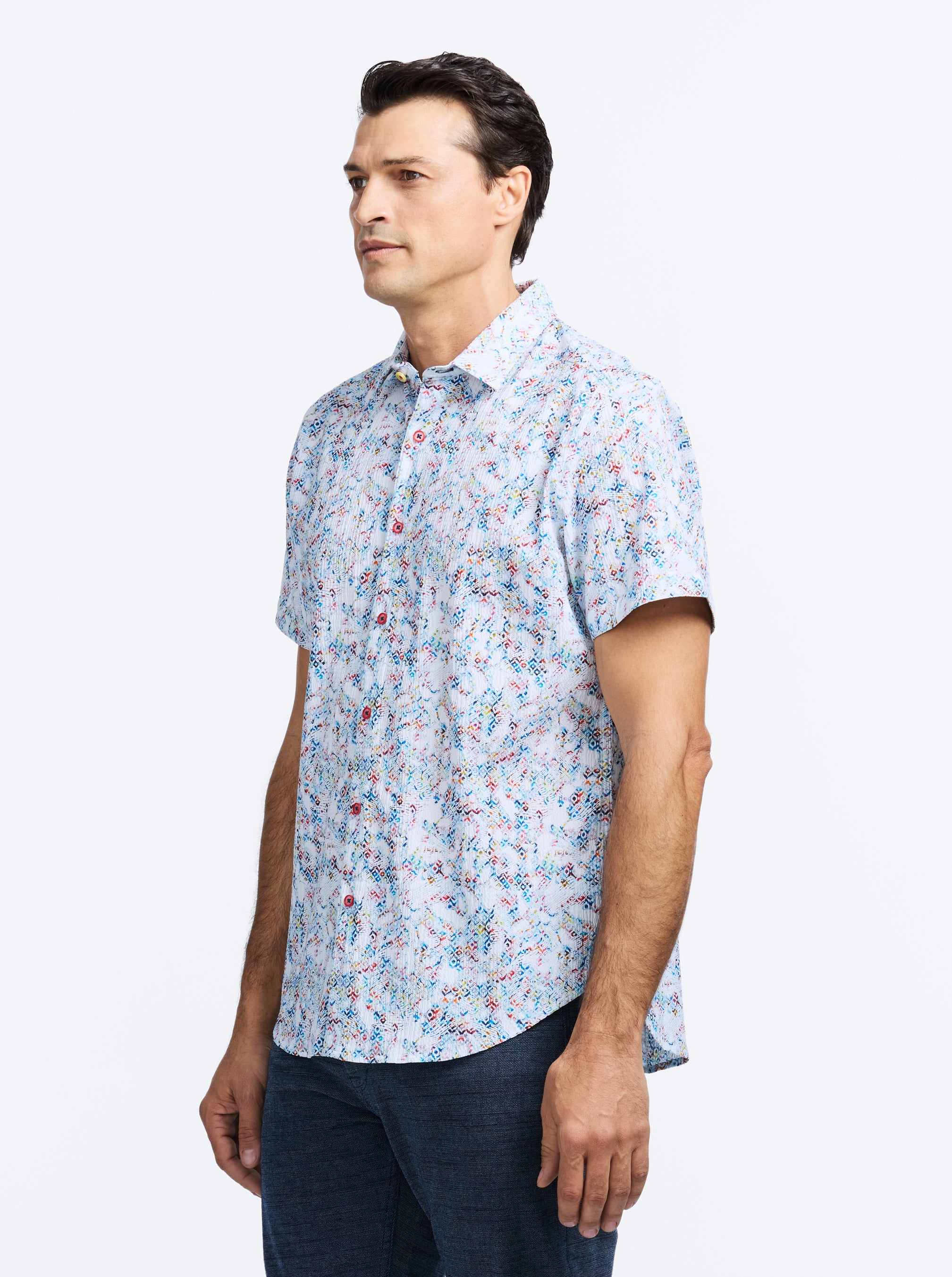 ELGAR SHORT SLEEVE BUTTON DOWN SHIRT