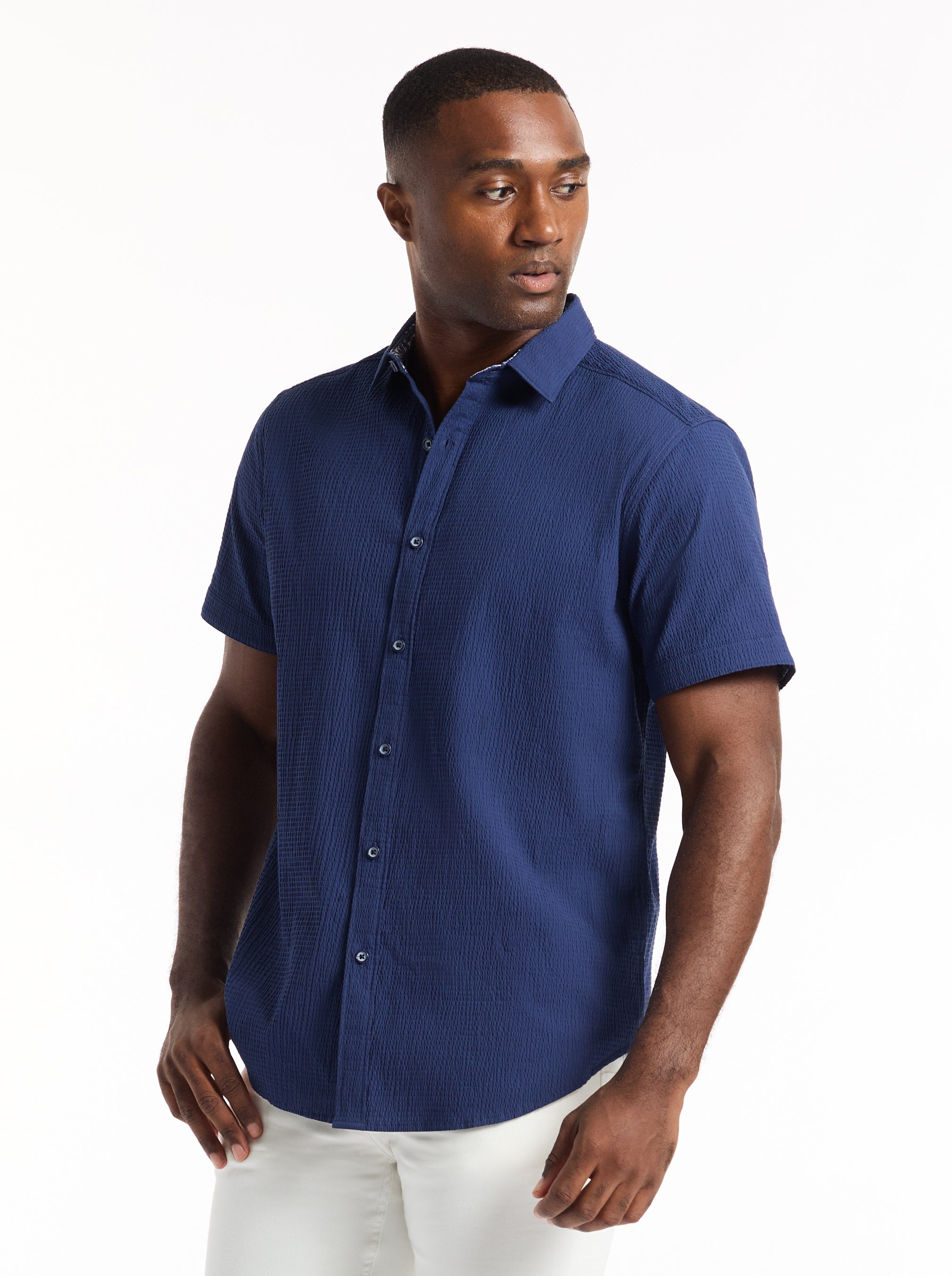 HARBOR SHORT SLEEVE BUTTON DOWN SHIRT