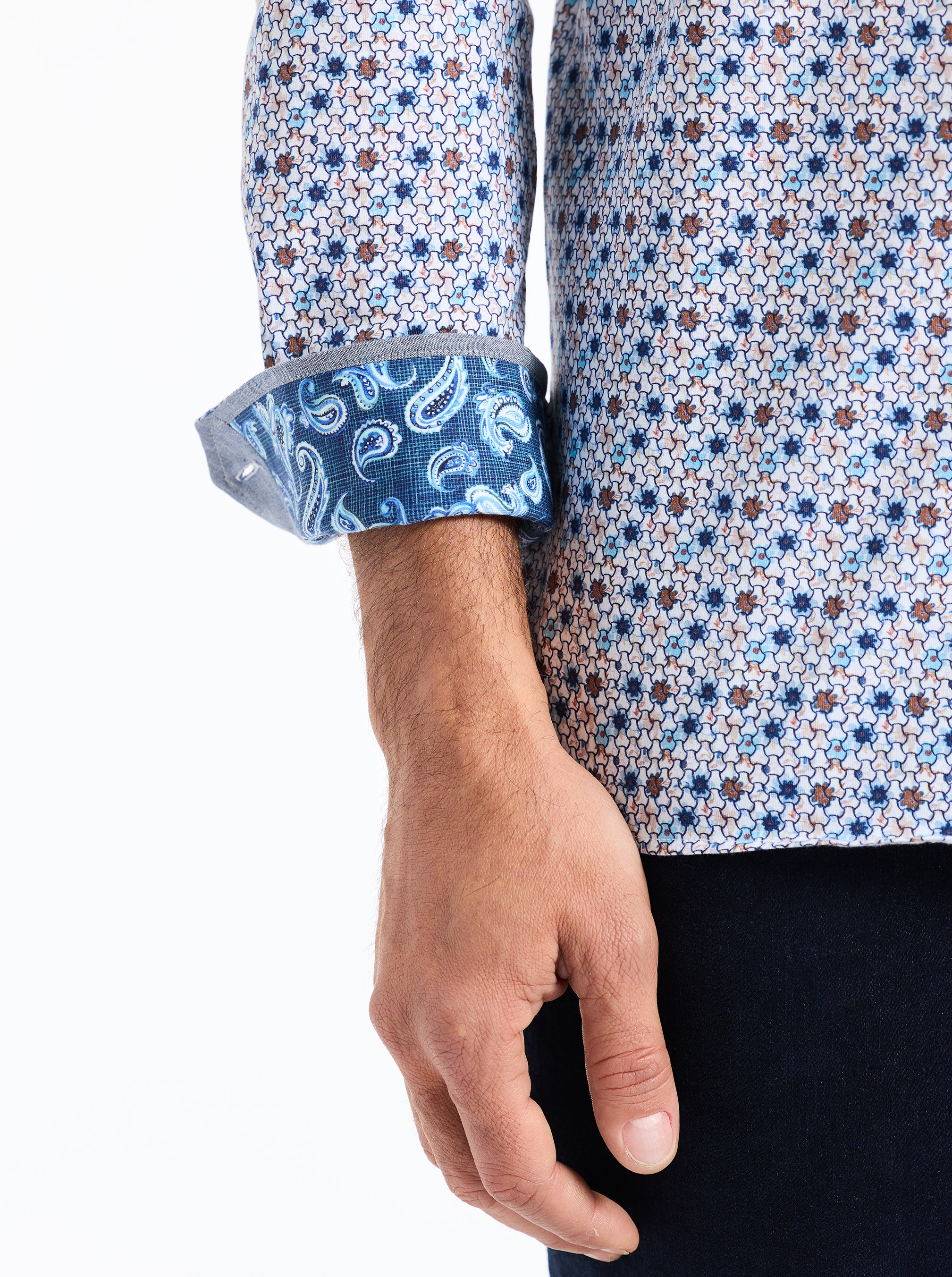 IAN LONG SLEEVE BUTTON DOWN SHIRT