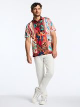 PESCAIA SHORT SLEEVE BUTTON DOWN SHIRT