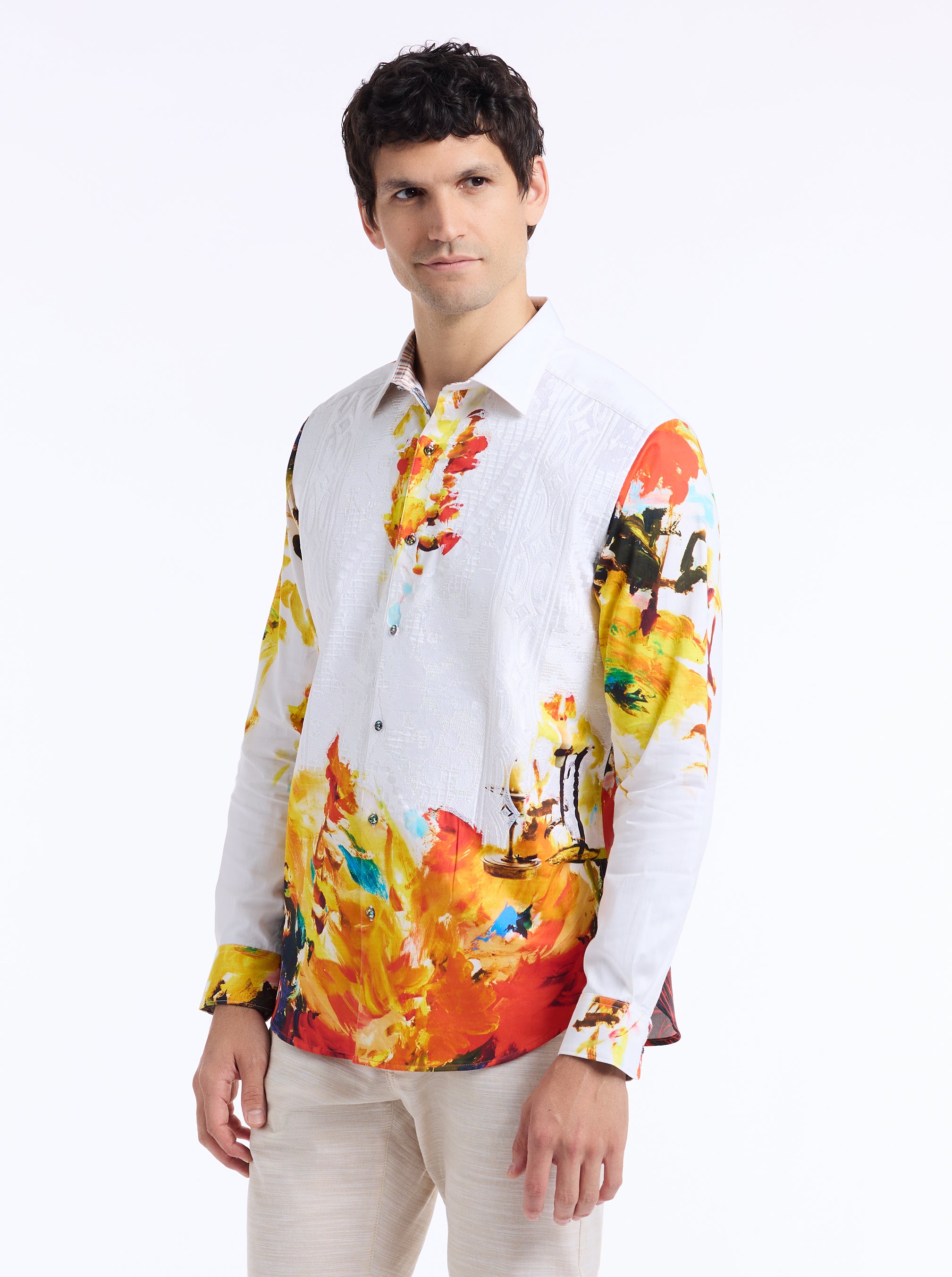 LIMITED EDITION PALETTE ROYAL LONG SLEEVE BUTTON DOWN SHIRT