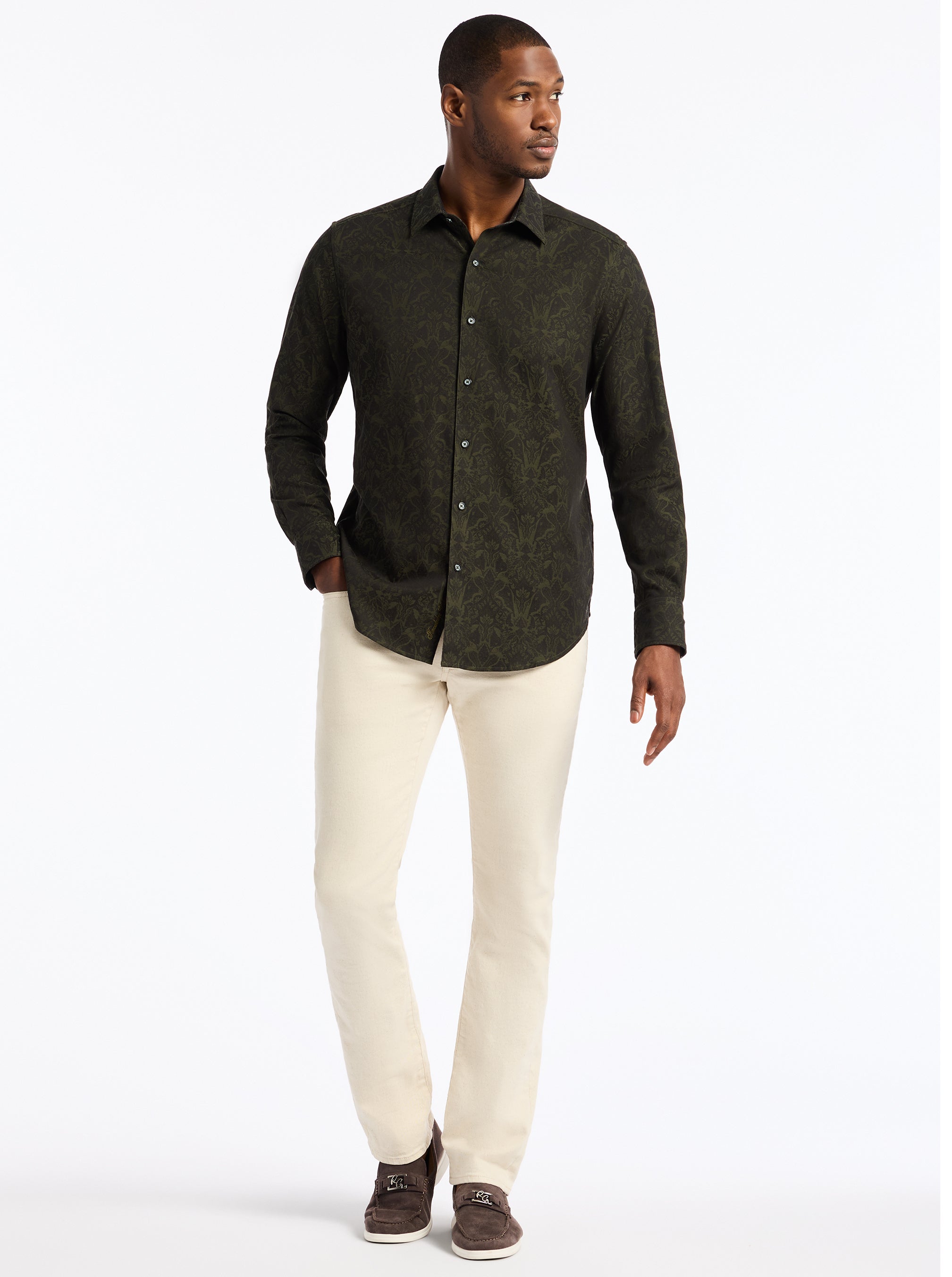 HIGHLAND LONG SLEEVE BUTTON DOWN SHIRT