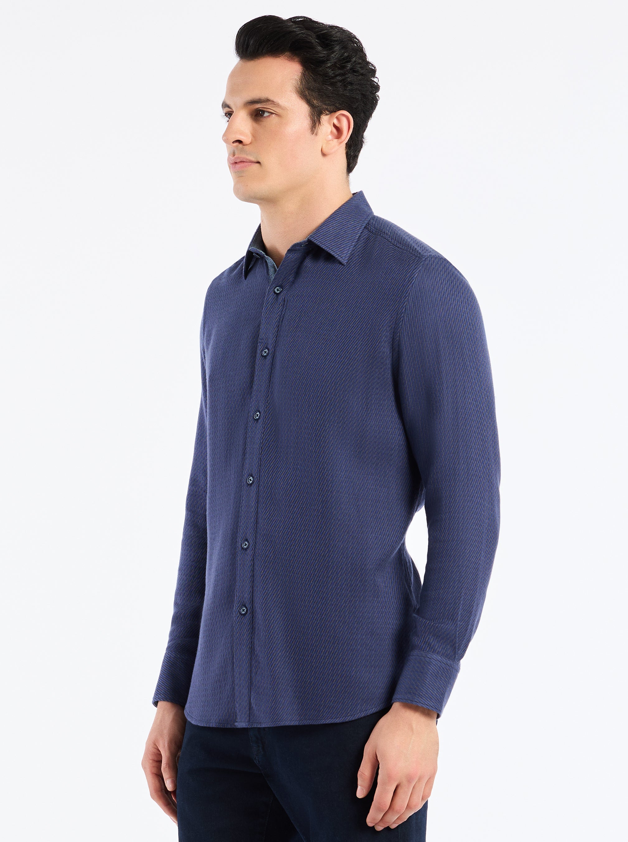LEONARD LONG SLEEVE BUTTON DOWN SHIRT