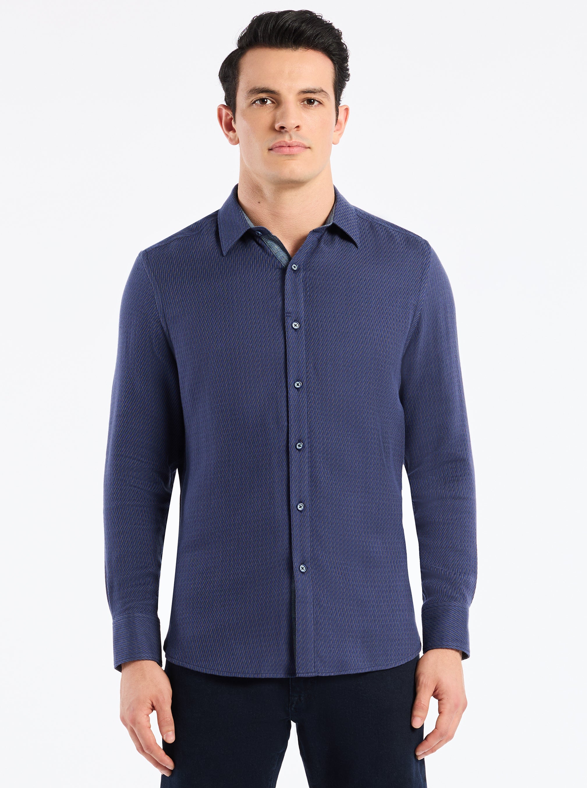LEONARD LONG SLEEVE BUTTON DOWN SHIRT