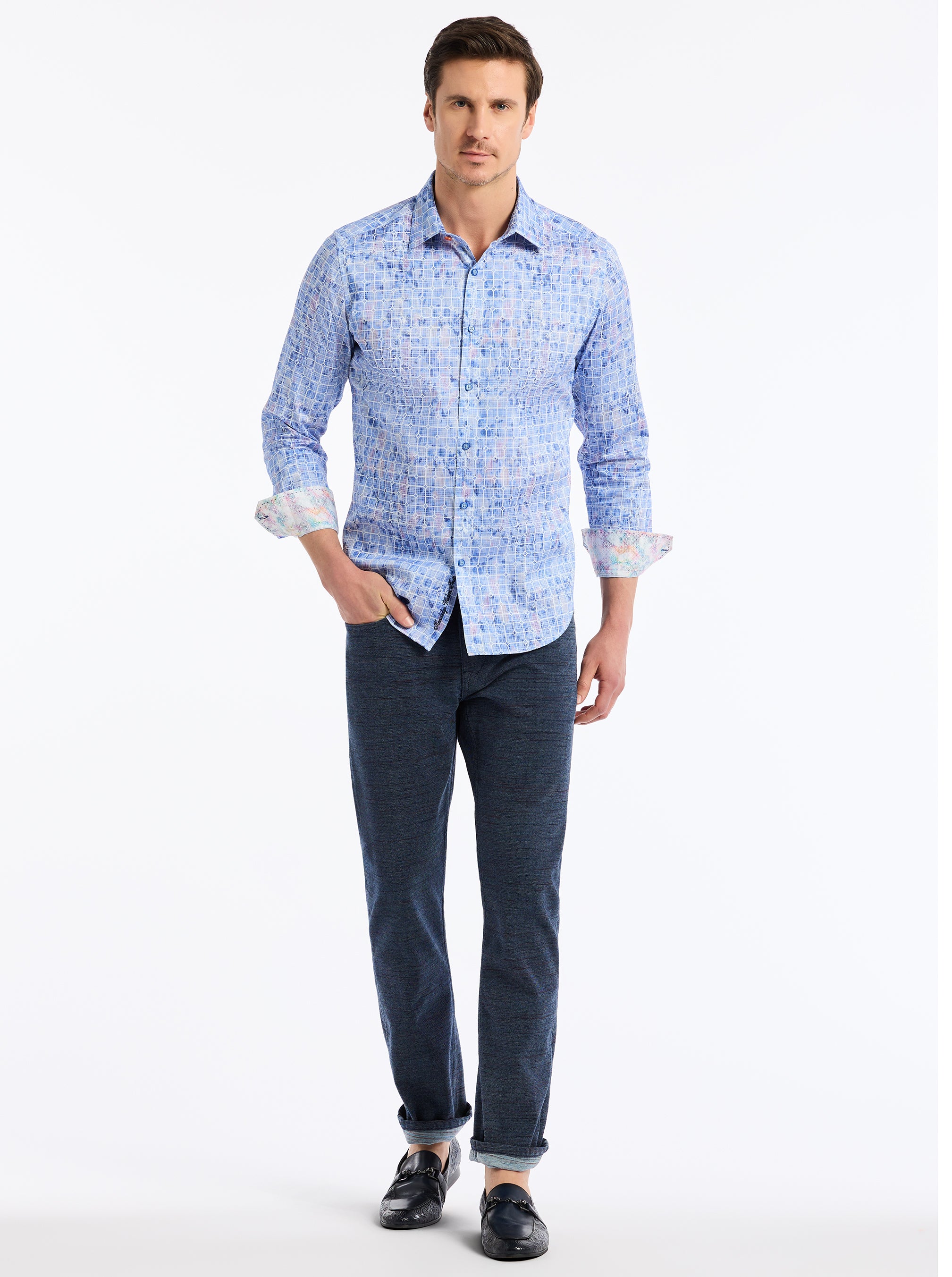 AMSTERDAM LONG SLEEVE BUTTON DOWN SHIRT