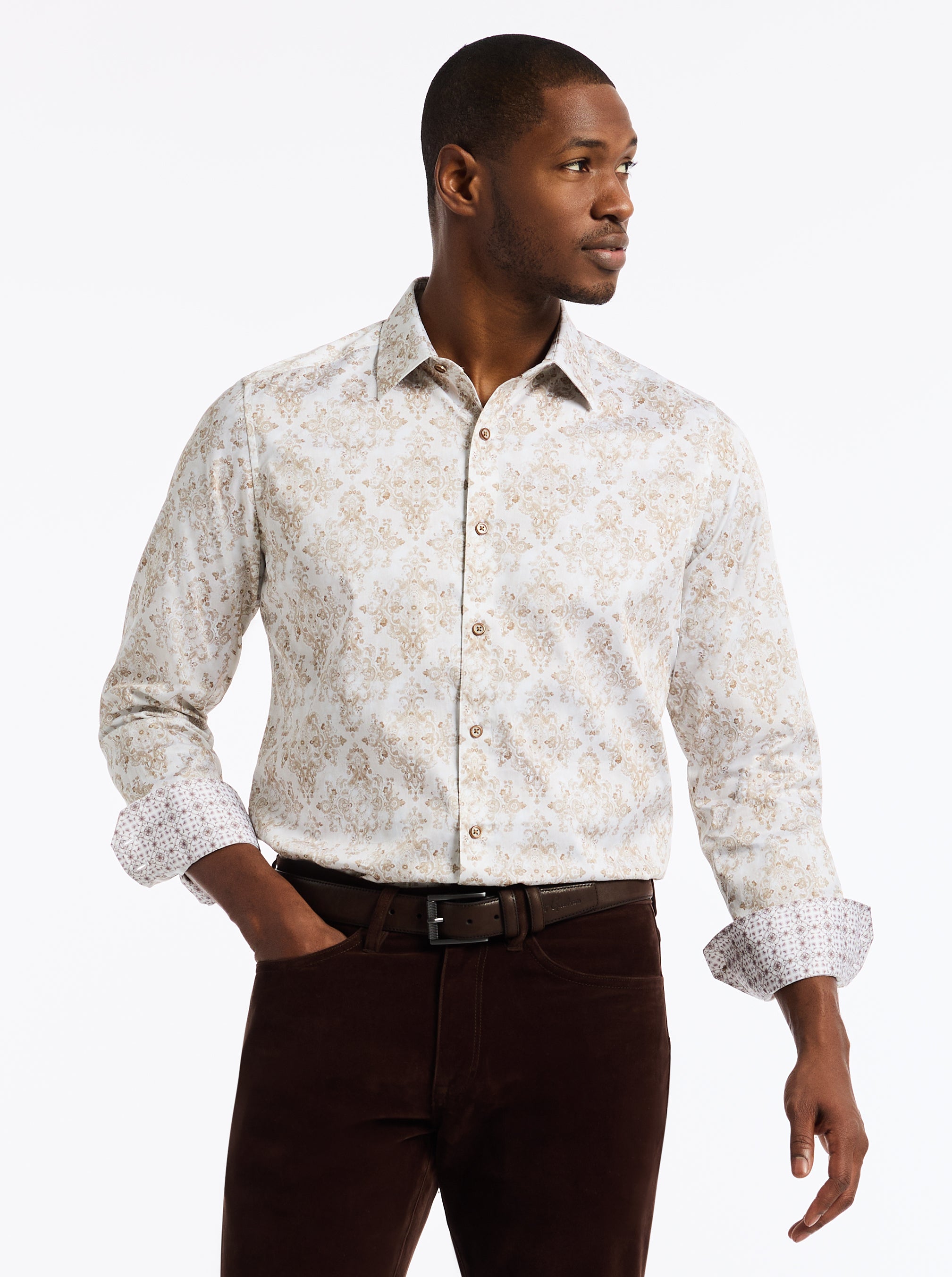 DELANCEY LONG SLEEVE BUTTON DOWN SHIRT