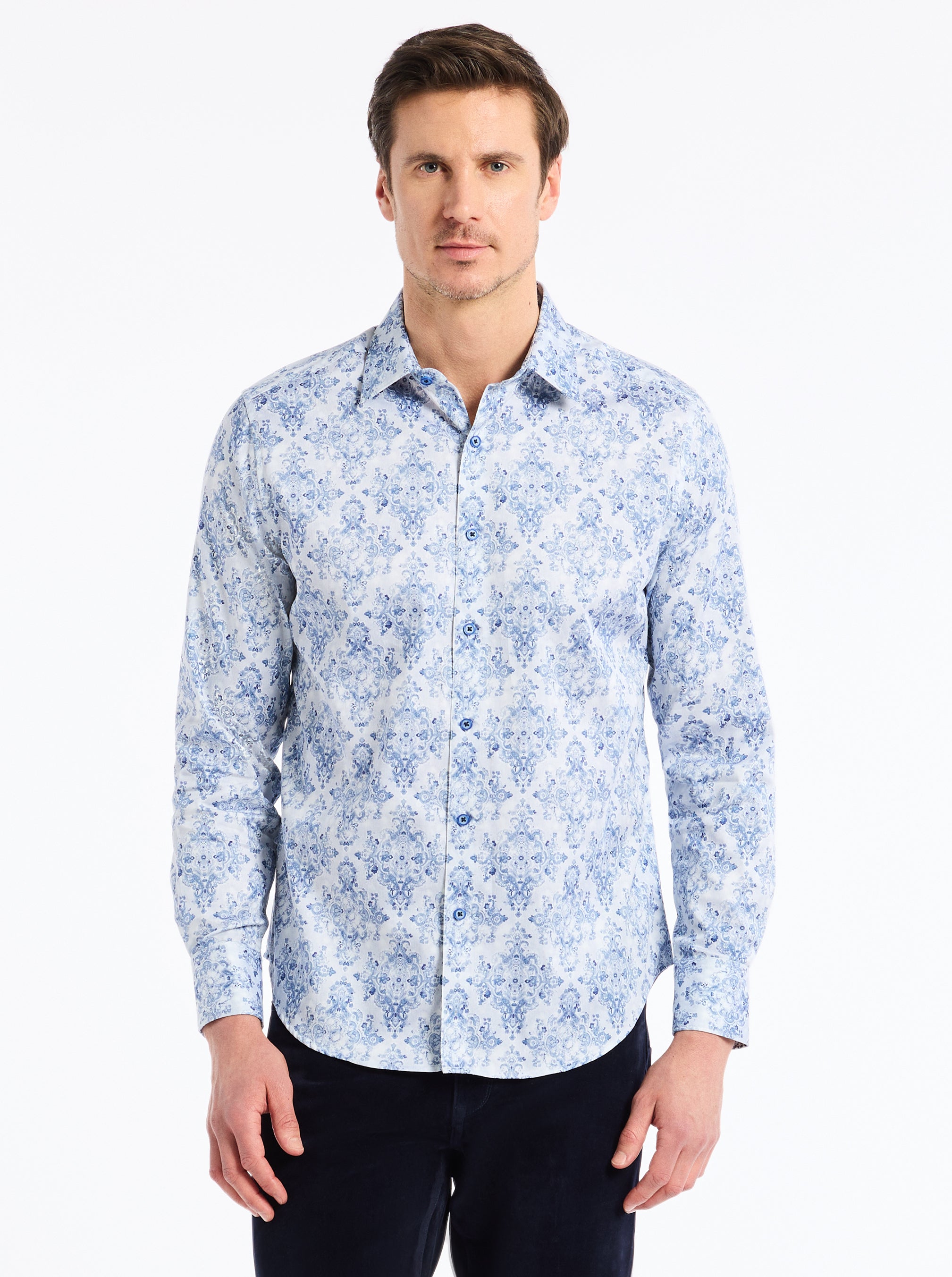 DELANCEY LONG SLEEVE BUTTON DOWN SHIRT