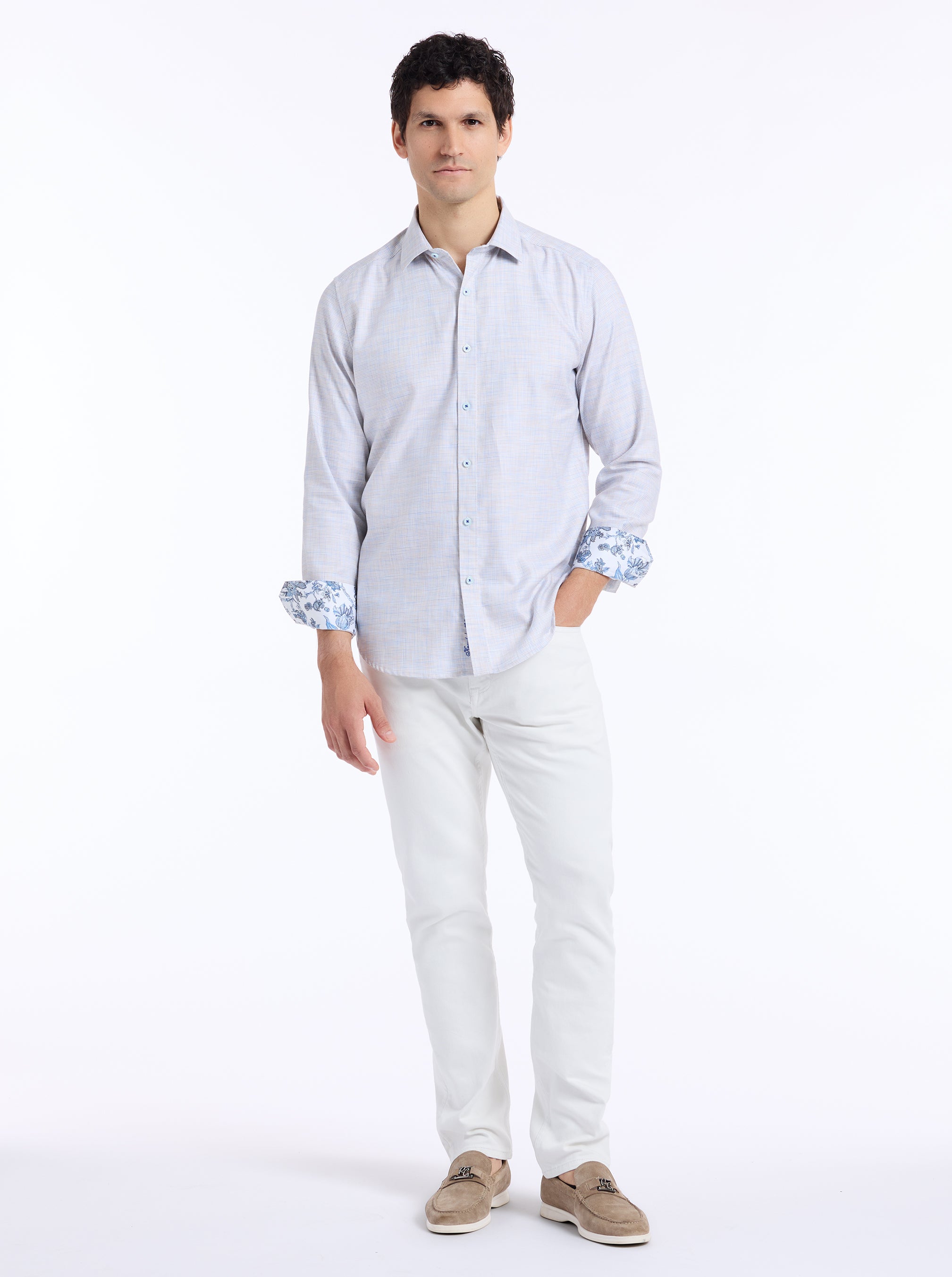 EDISON LONG SLEEVE BUTTON DOWN SHIRT