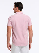 FORNILLO SHORT SLEEVE BUTTON DOWN SHIRT TALL