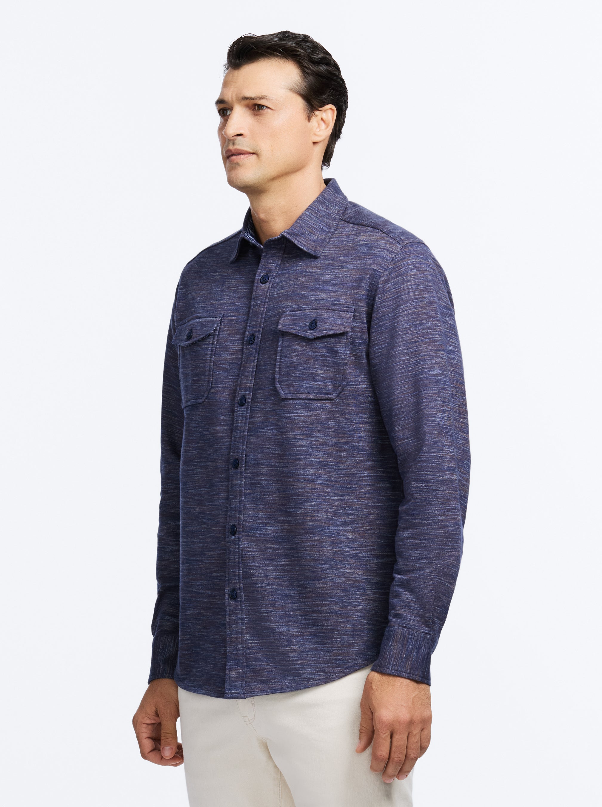 STORRS LONG SLEEVE BUTTON DOWN SHIRT JACKET