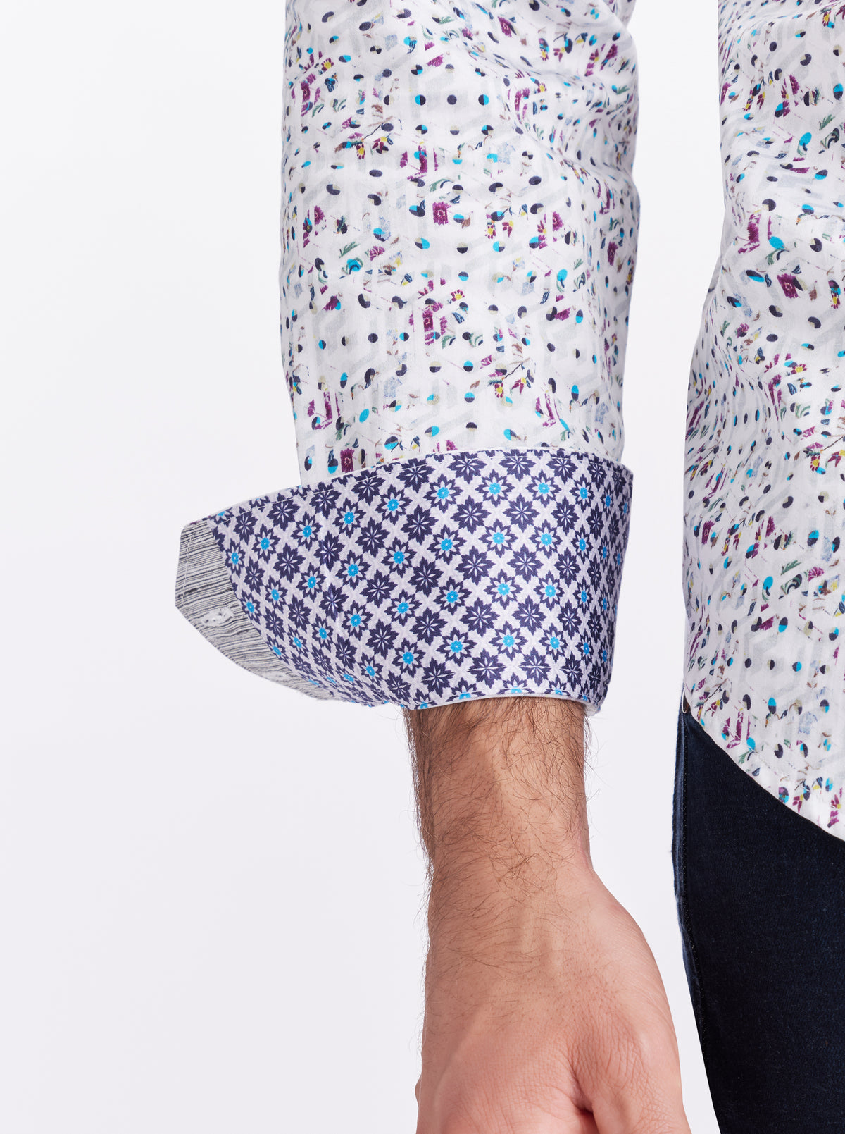 COMBE LONG SLEEVE BUTTON DOWN SHIRT
