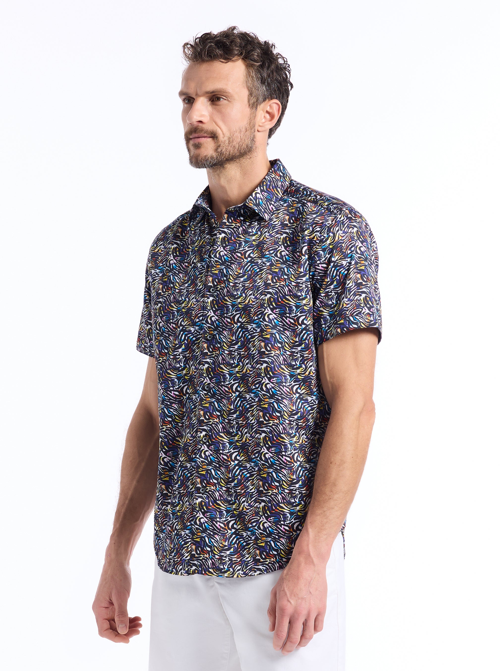 DRAX SHORT SLEEVE BUTTON DOWN SHIRT