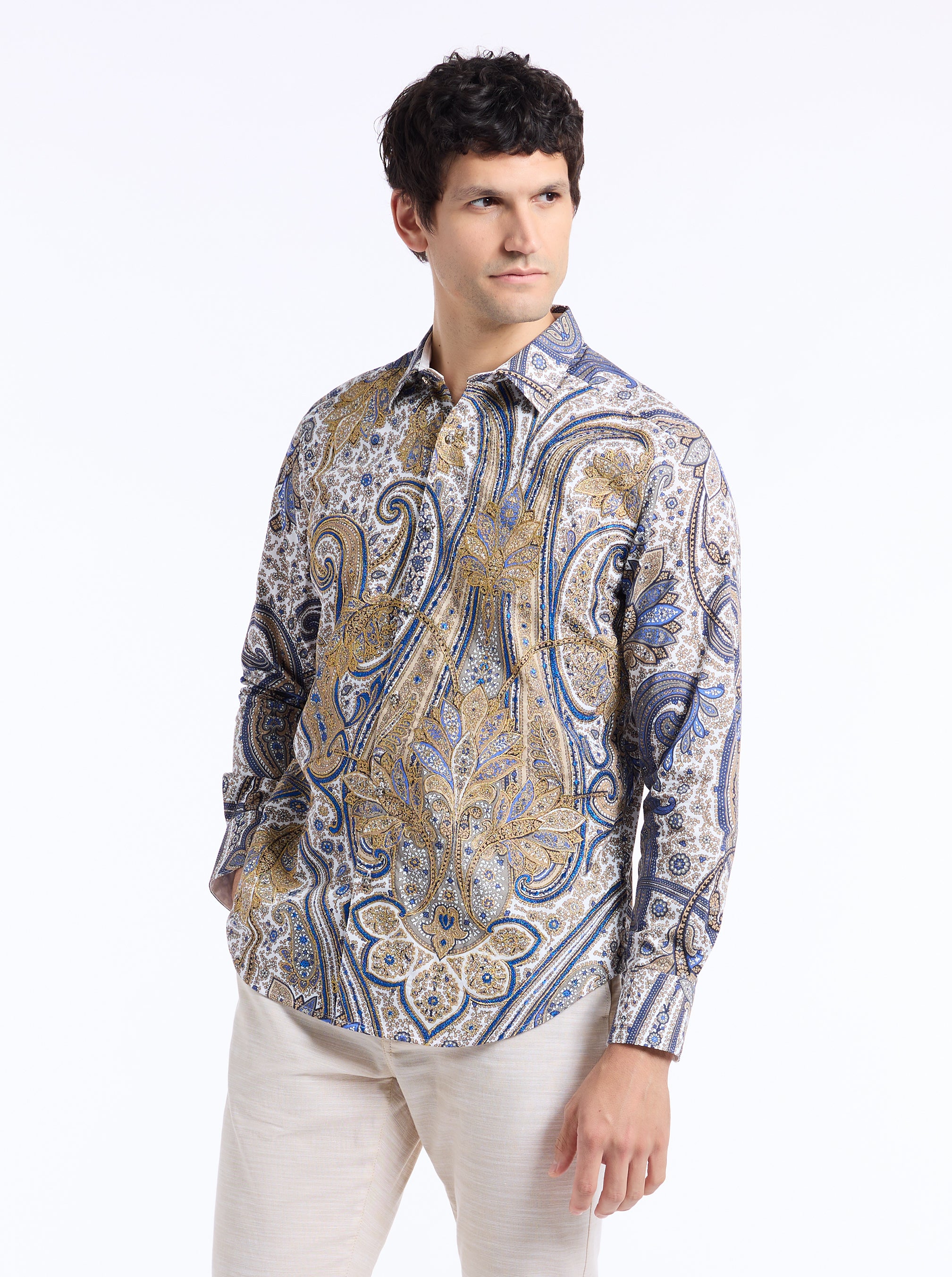 LIMITED EDITION THE LANSKY LOOK LONG SLEEVE BUTTON DOWN SHIRT