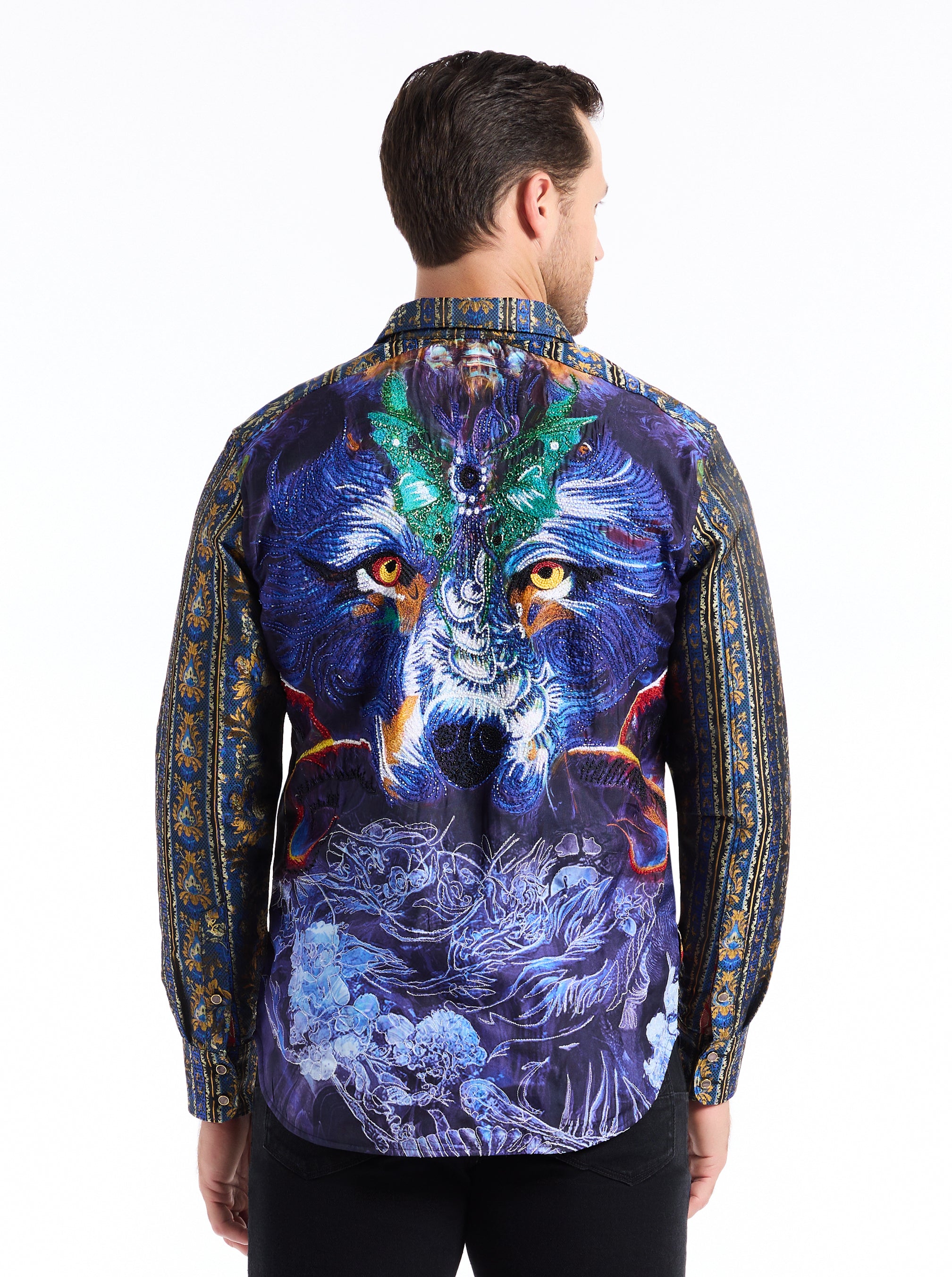 LIMITED EDITION RILEY'S LOBO LONG SLEEVE BUTTON DOWN SHIRT