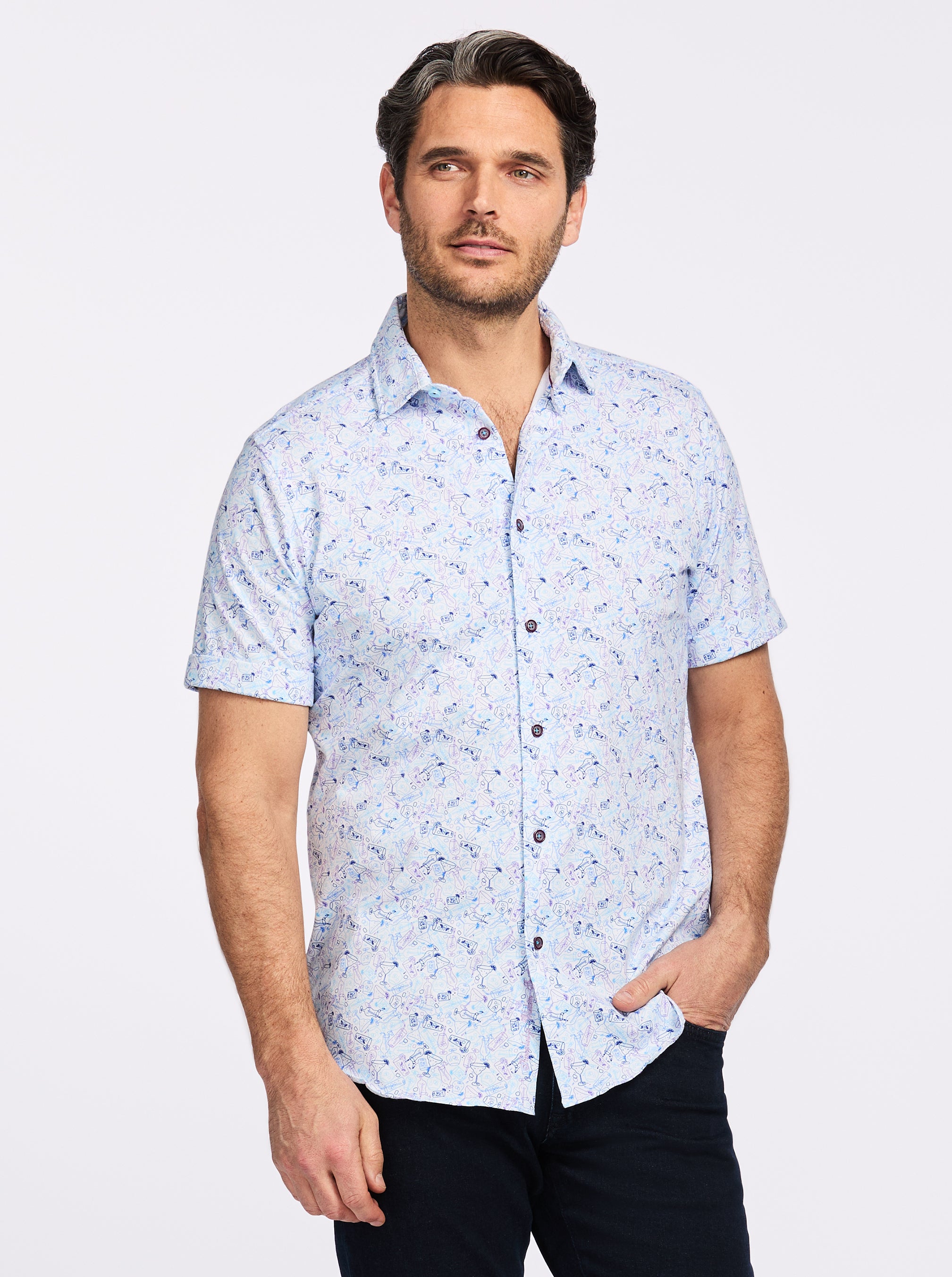 MYERS SHORT SLEEVE BUTTON DOWN SHIRT