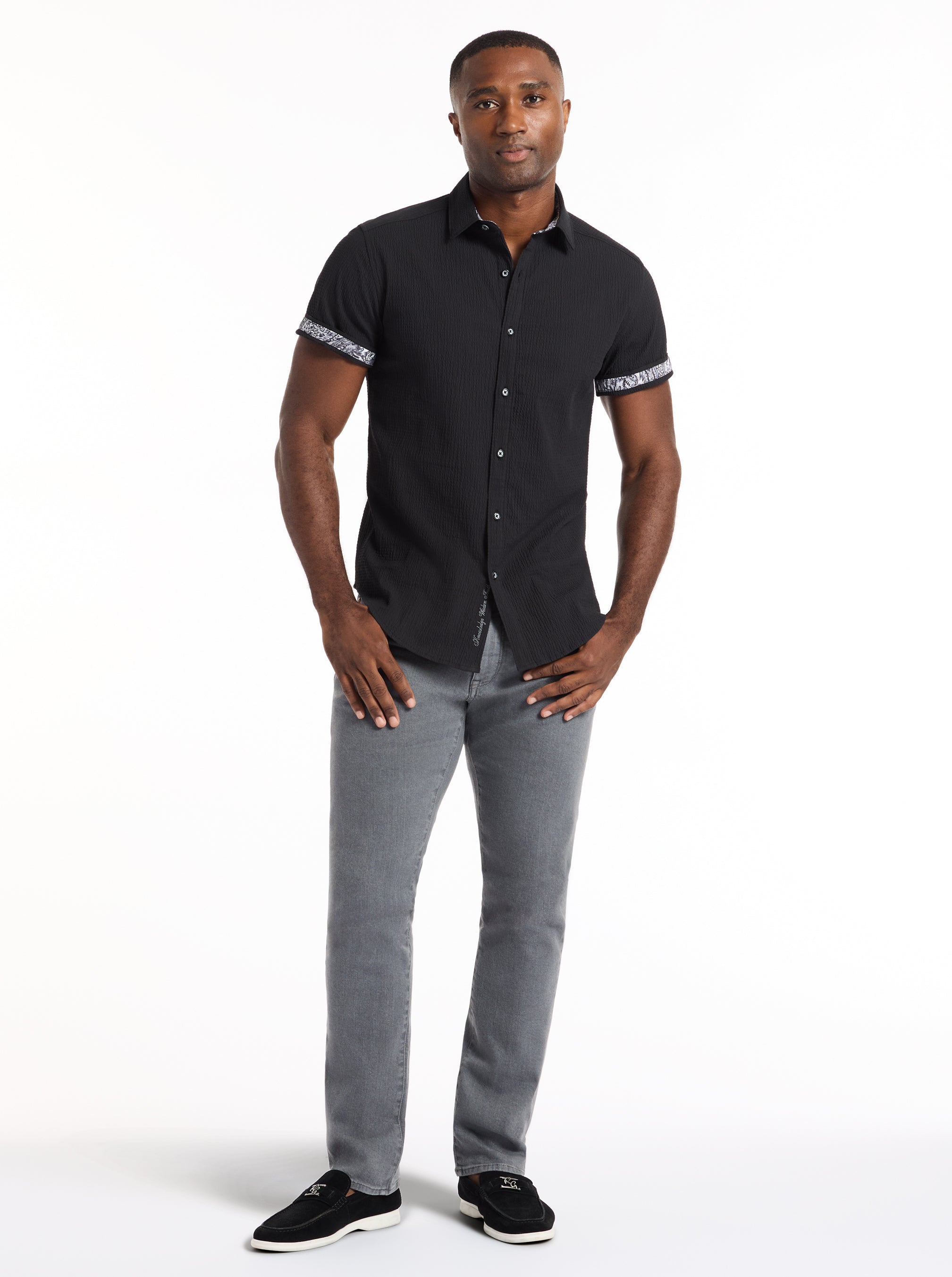 HARBOR SHORT SLEEVE BUTTON DOWN SHIRT