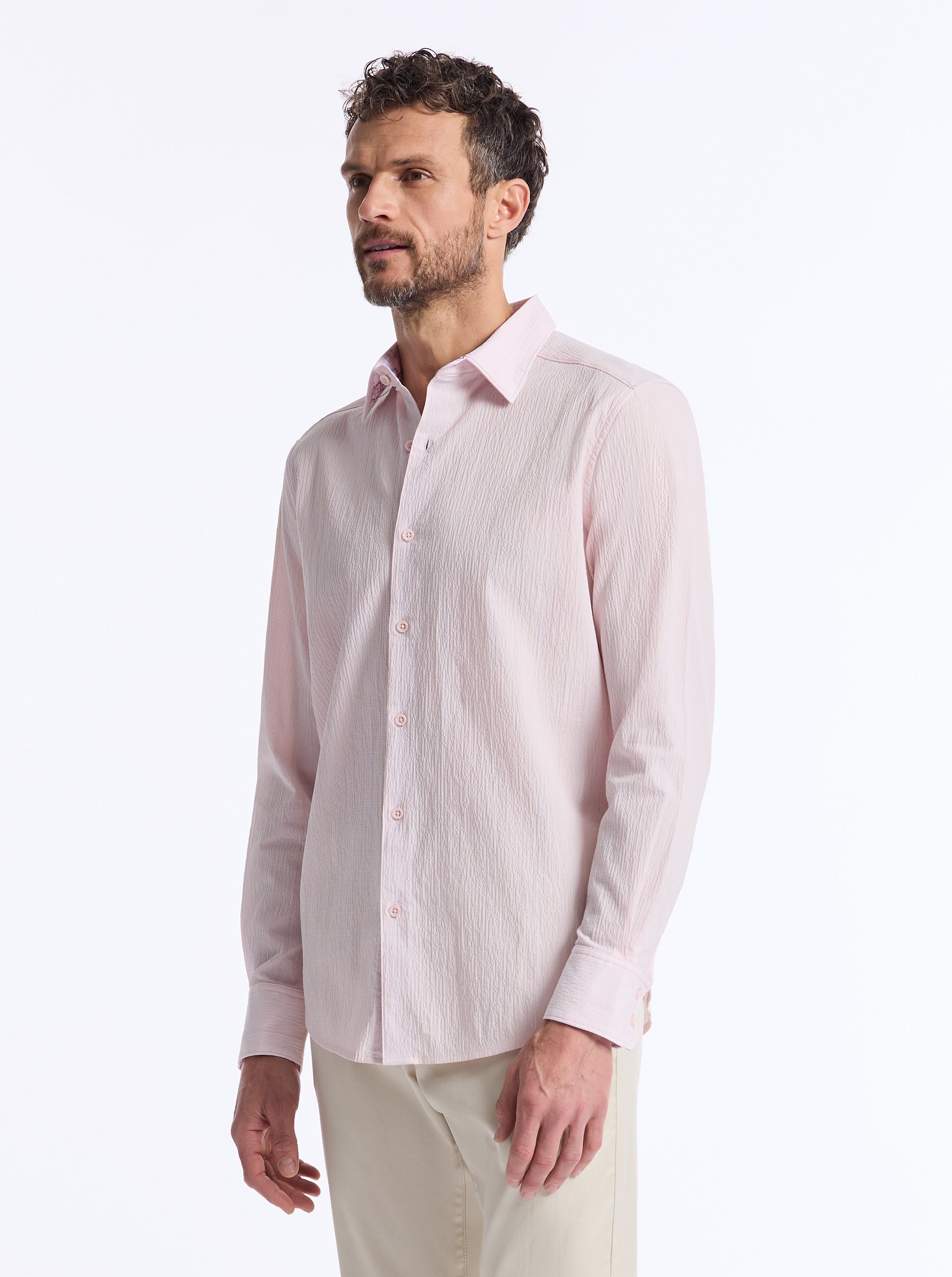 REABROOK LONG SLEEVE BUTTON DOWN SHIRT