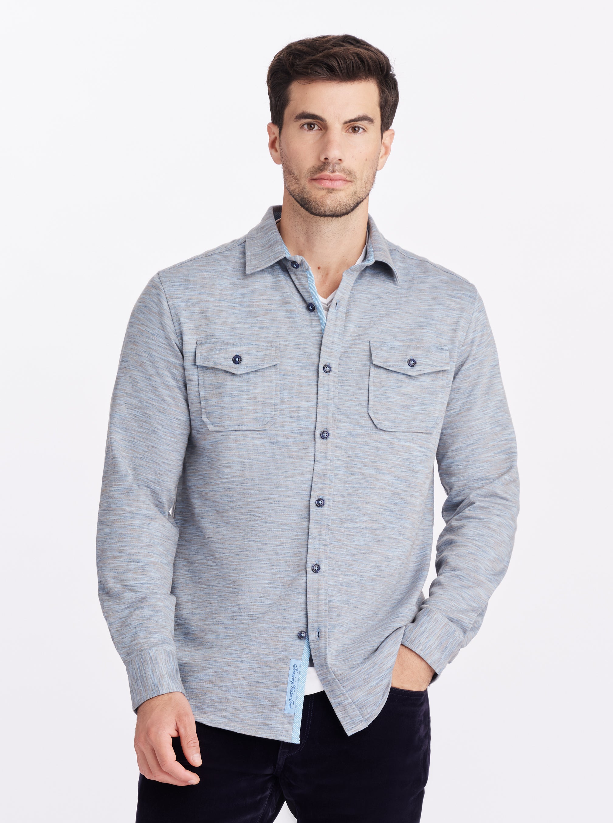 STORRS LONG SLEEVE BUTTON DOWN SHIRT JACKET
