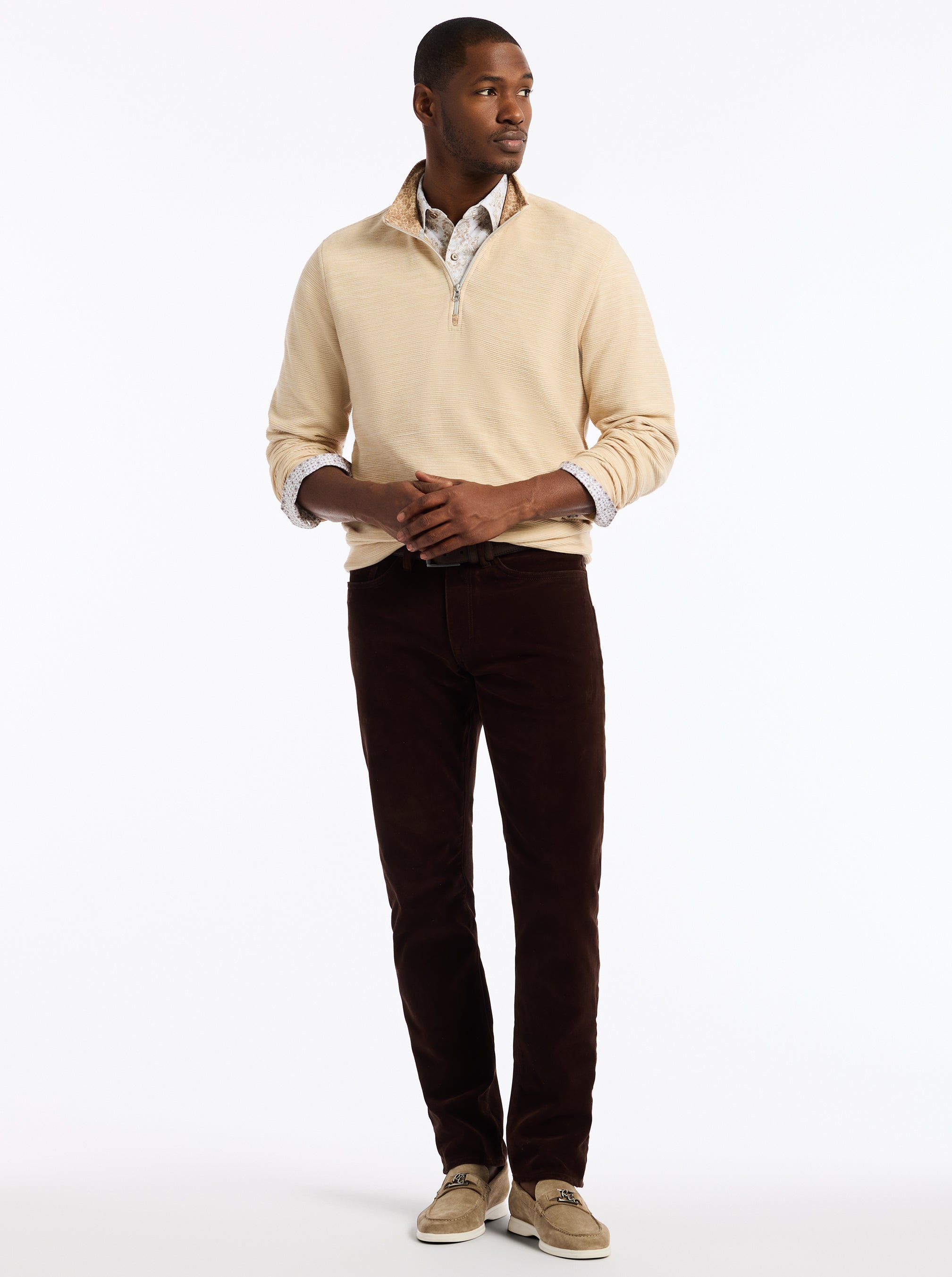 LEDSON LONG SLEEVE KNIT SHIRT