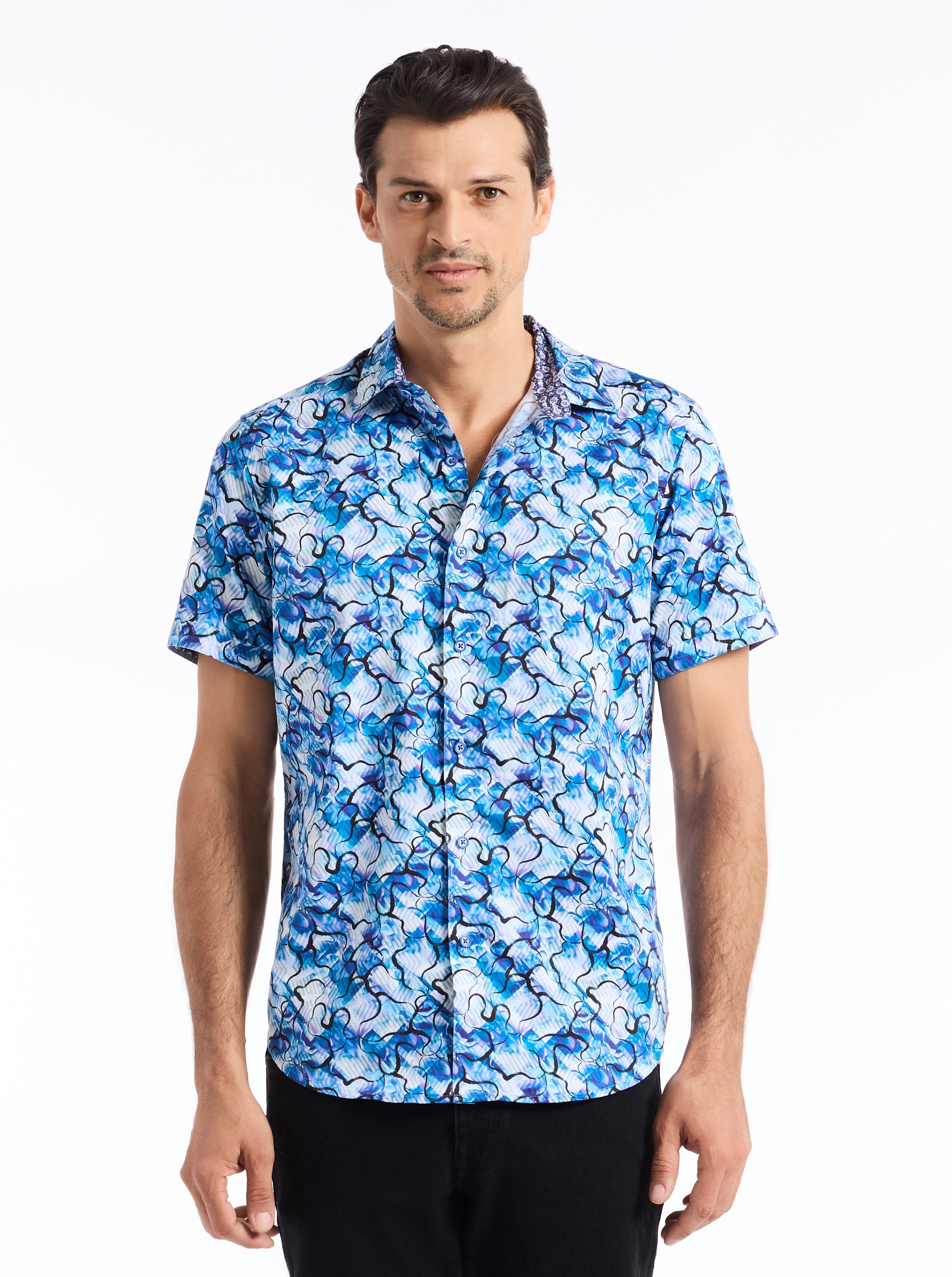 ROCHE SHORT SLEEVE BUTTON DOWN SHIRT