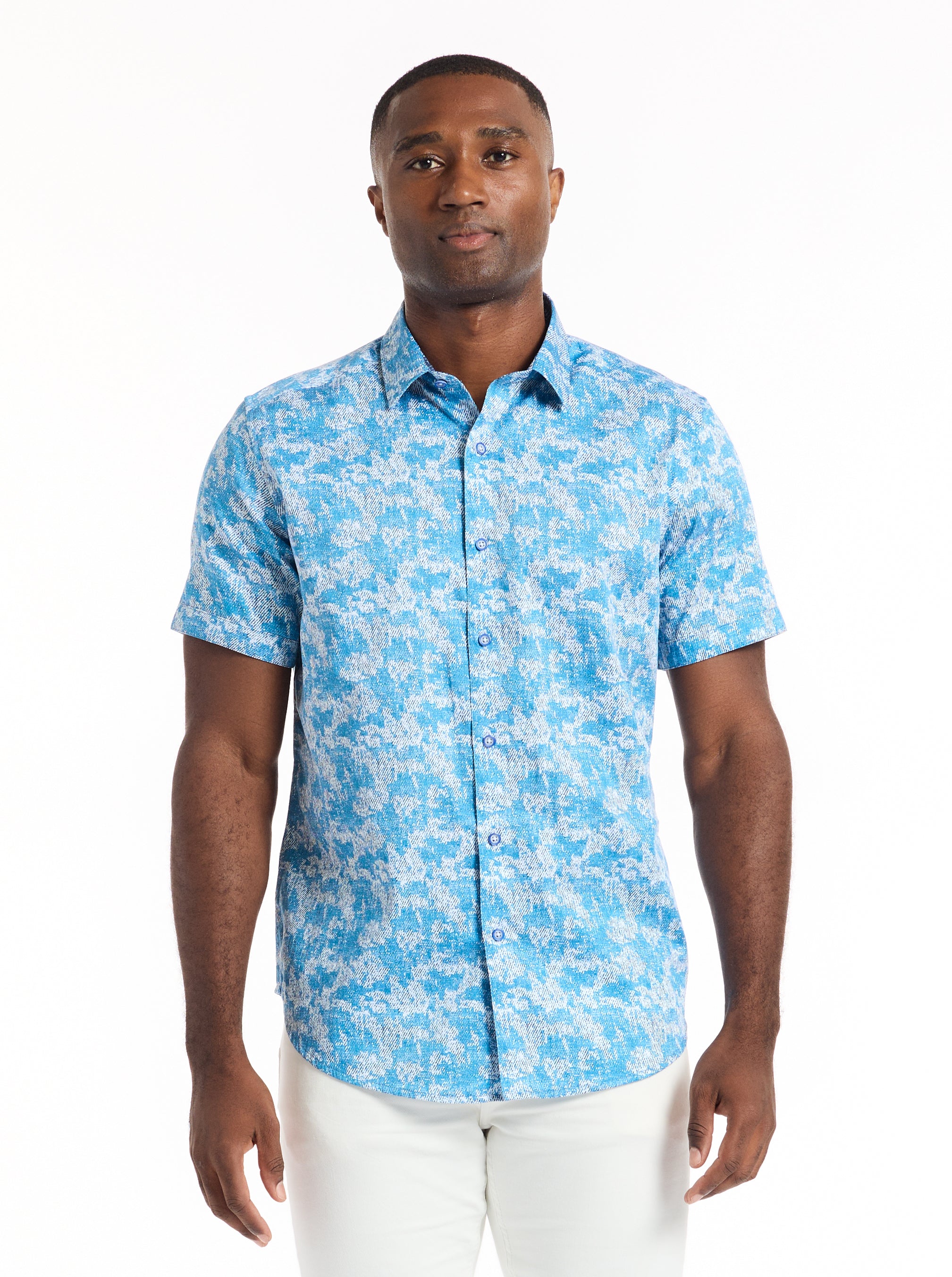 MALHAM SHORT SLEEVE BUTTON DOWN SHIRT