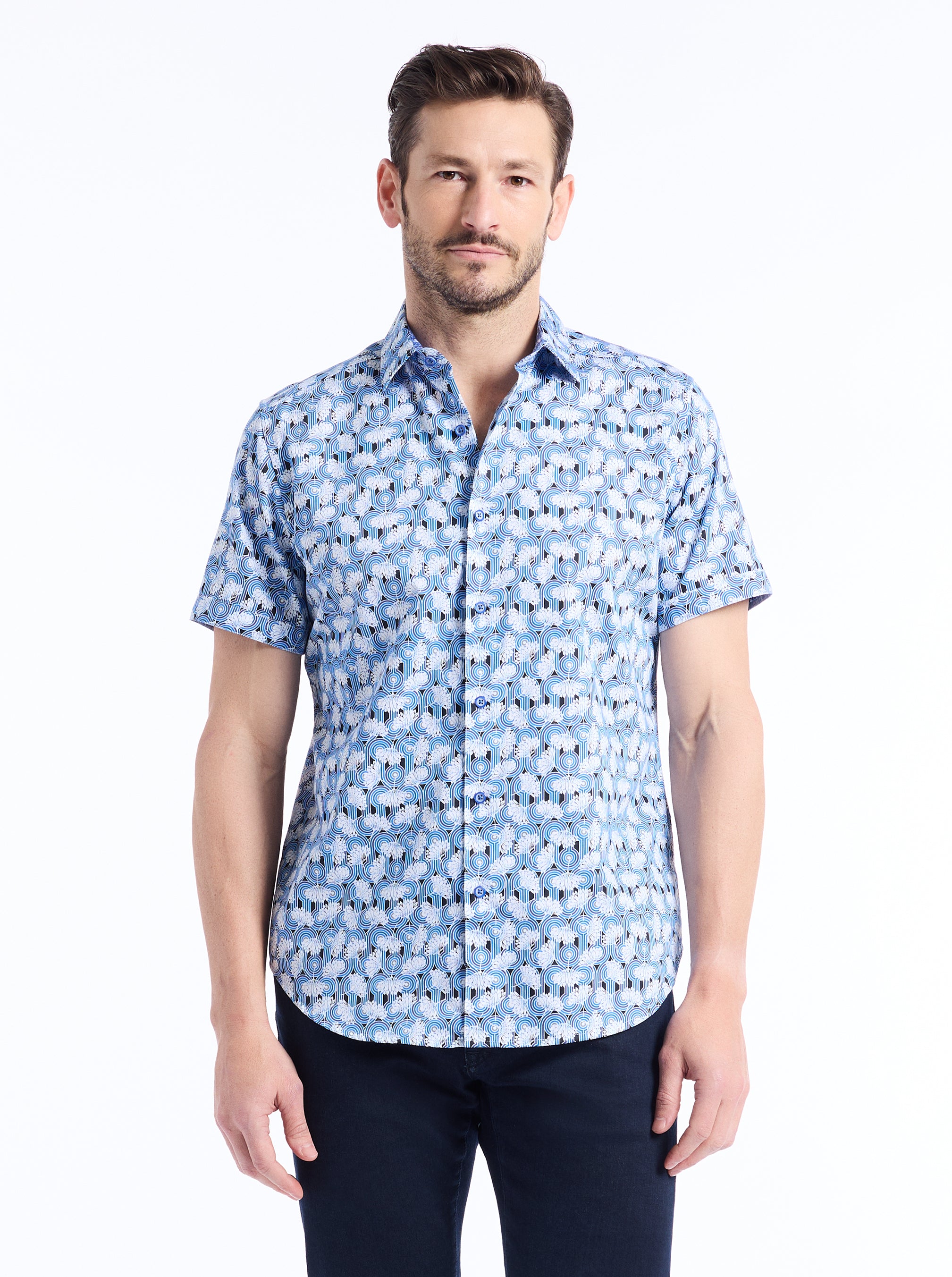 SYSTON SHORT SLEEVE BUTTON DOWN SHIRT