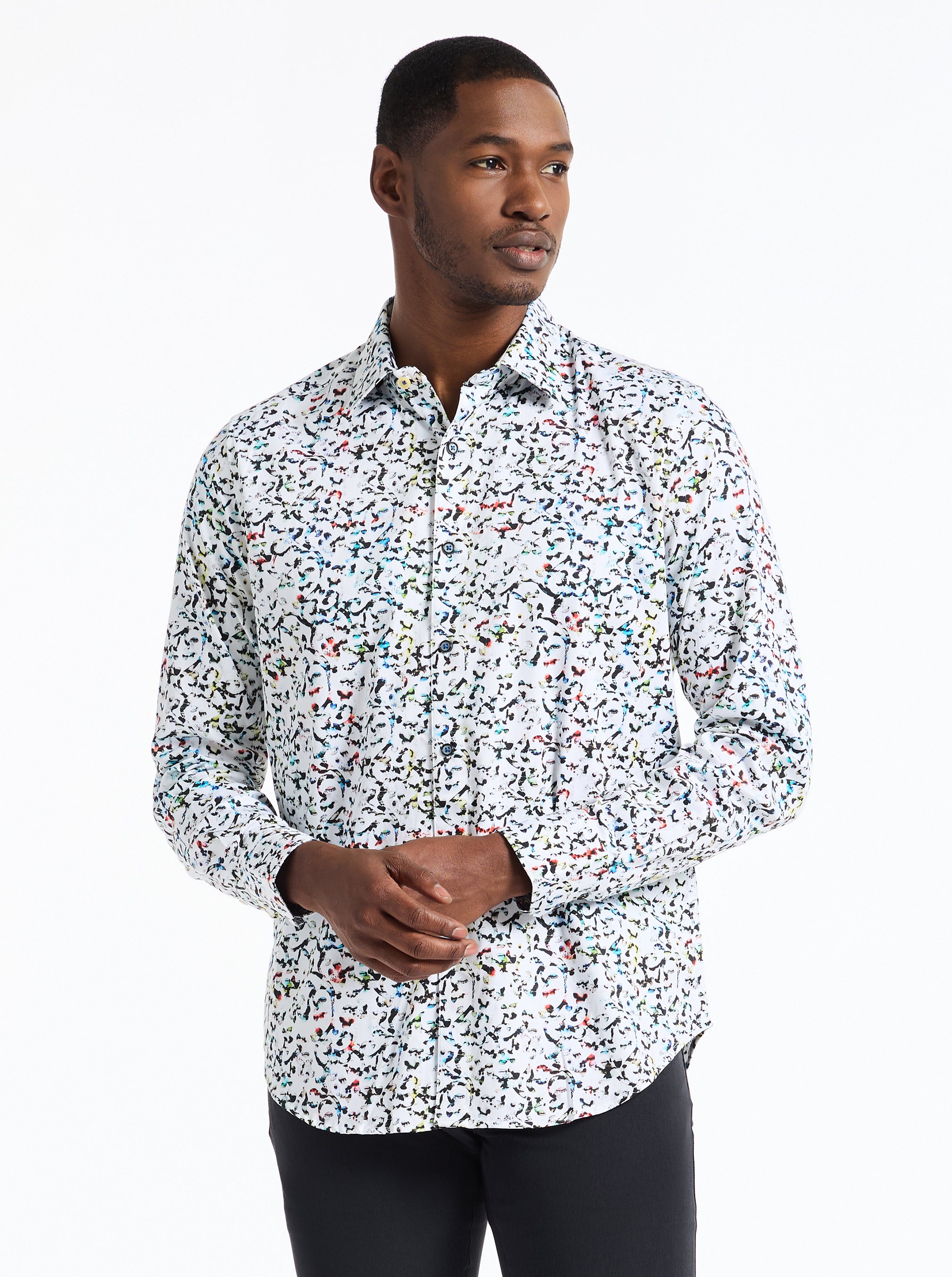 LAZLO LONG SLEEVE BUTTON DOWN SHIRT