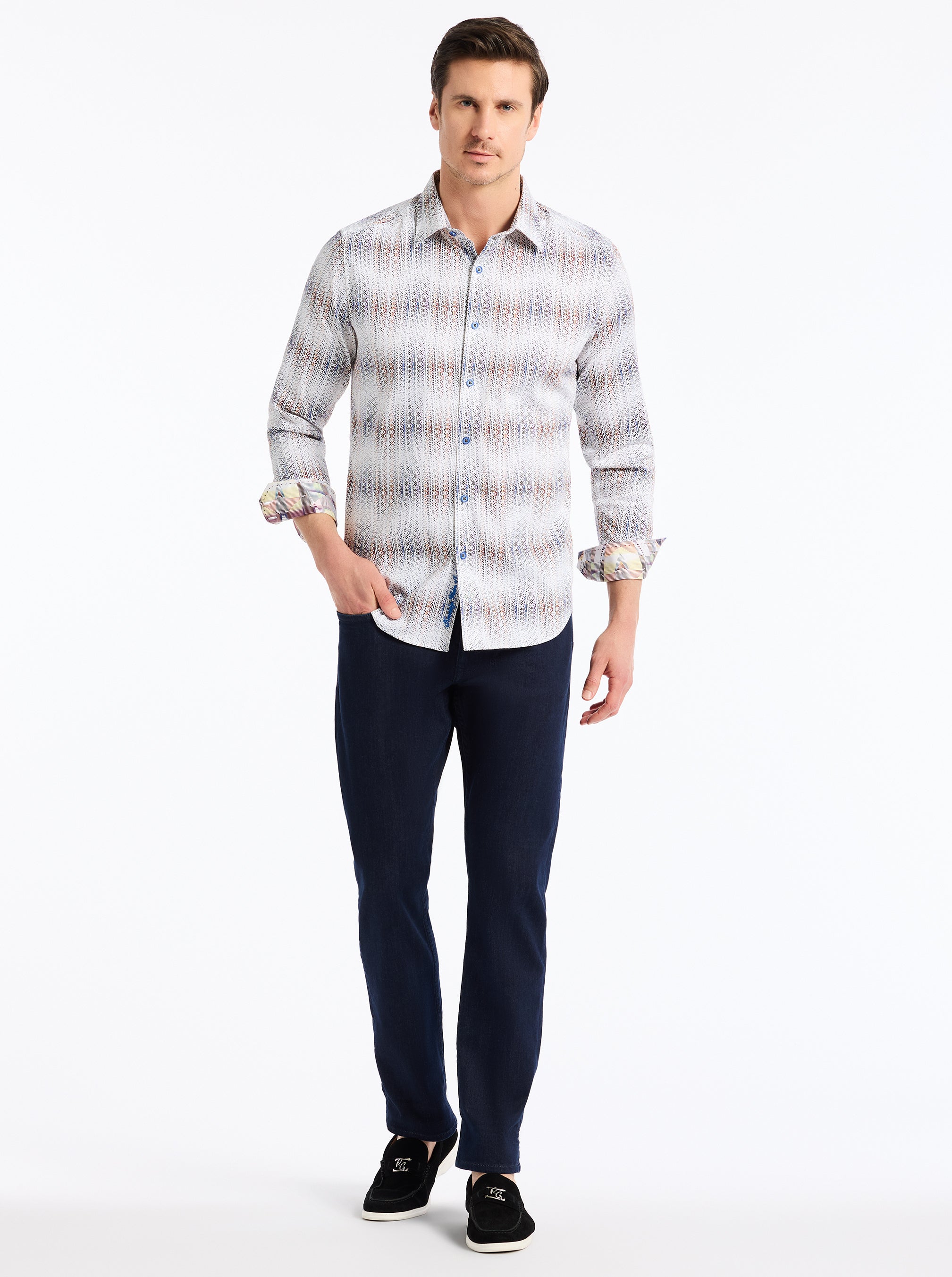FORSYTH LONG SLEEVE BUTTON DOWN SHIRT