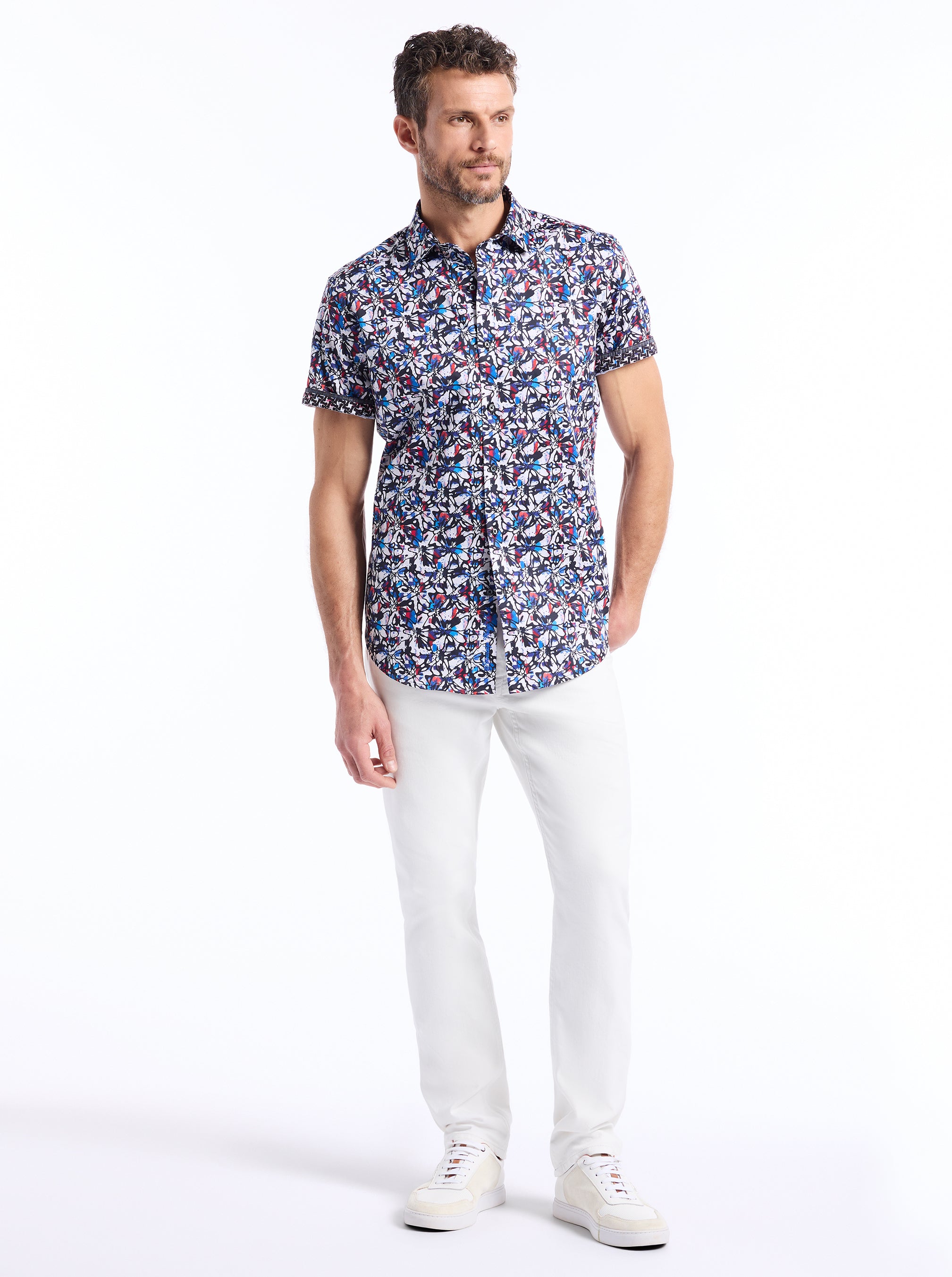 DOLWEN SHORT SLEEVE BUTTON DOWN SHIRT