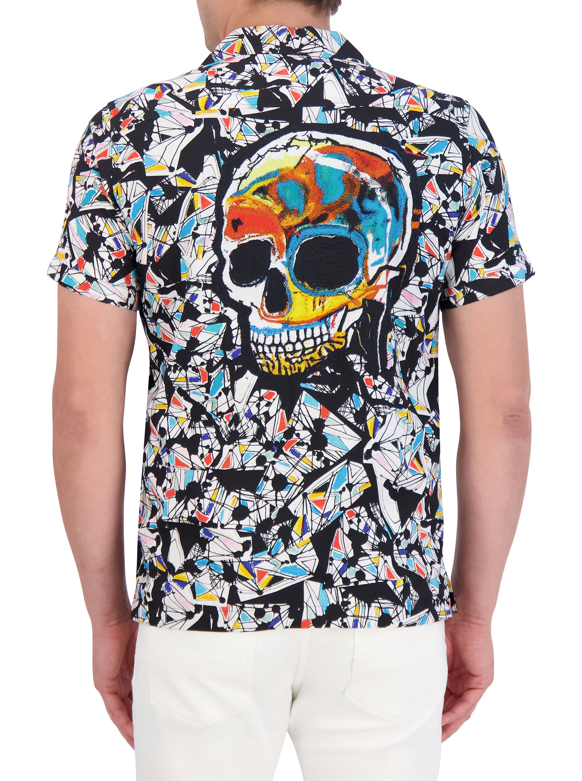 OMURA SHORT SLEEVE BUTTON DOWN SHIRT BIG