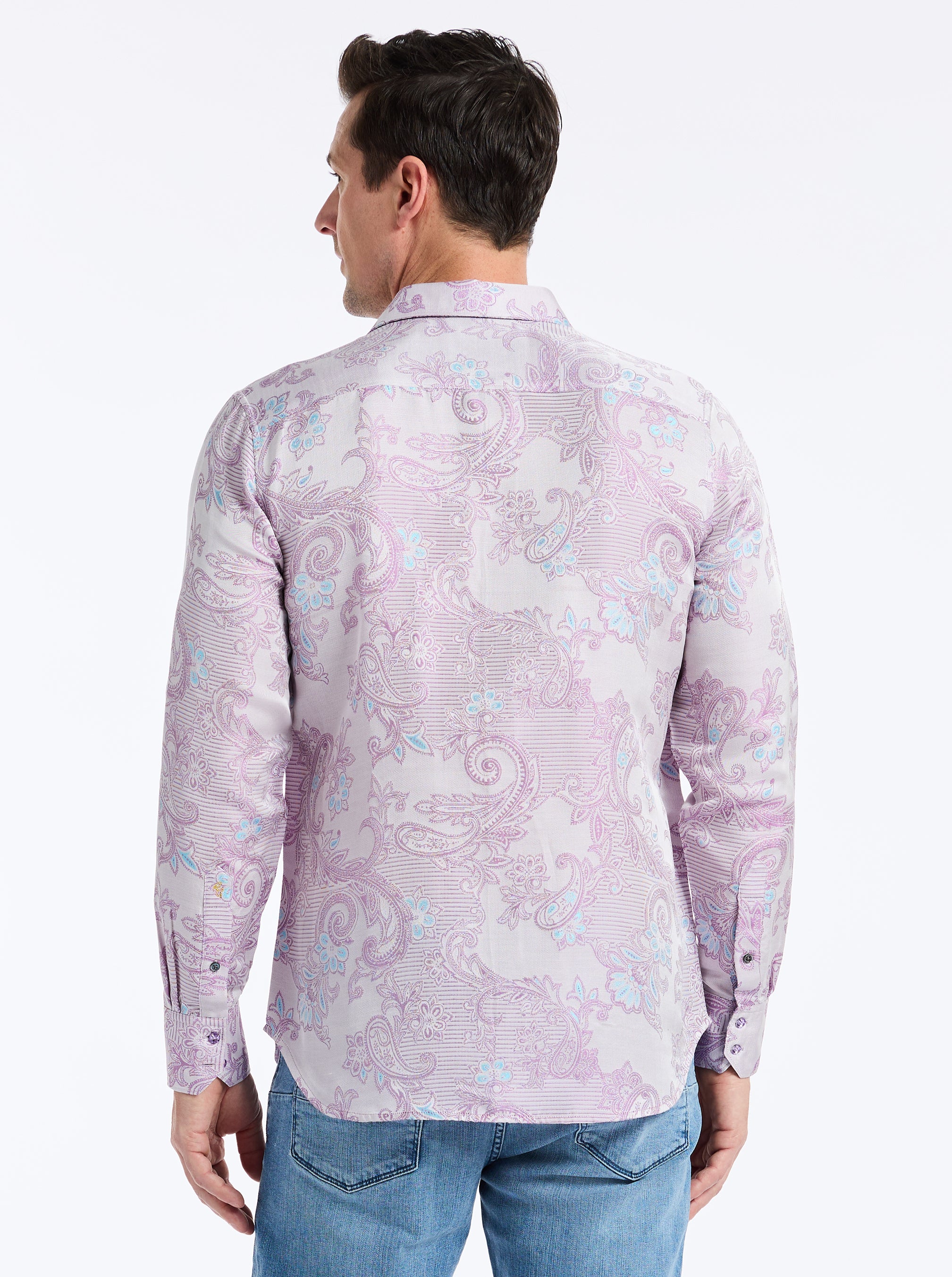 LIMITED EDITION THE JACQUARD EDGE LONG SLEEVE BUTTON DOWN SHIRT