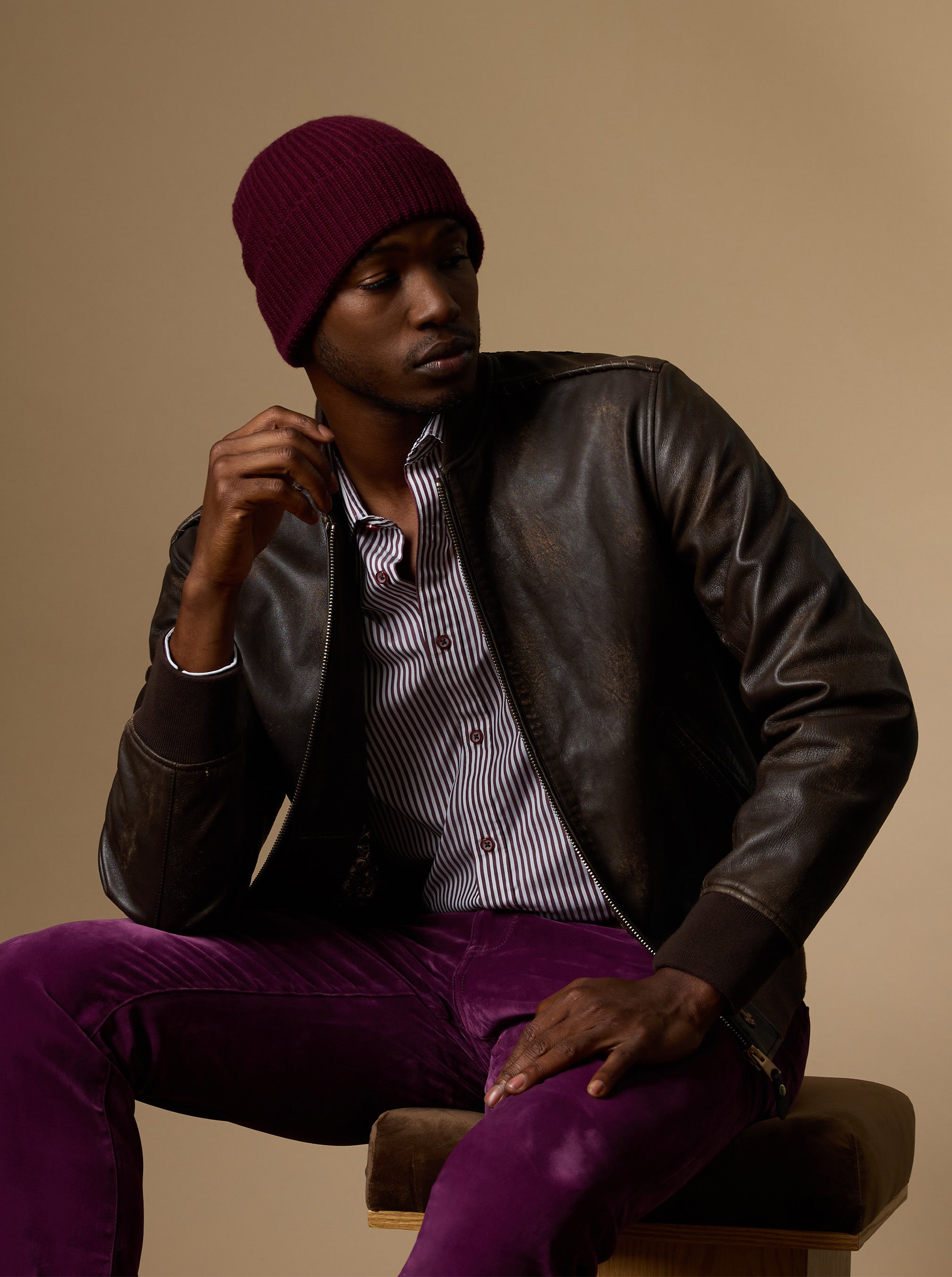 LIMITED EDITION GILDED OUTLAW LEATHER JACKET